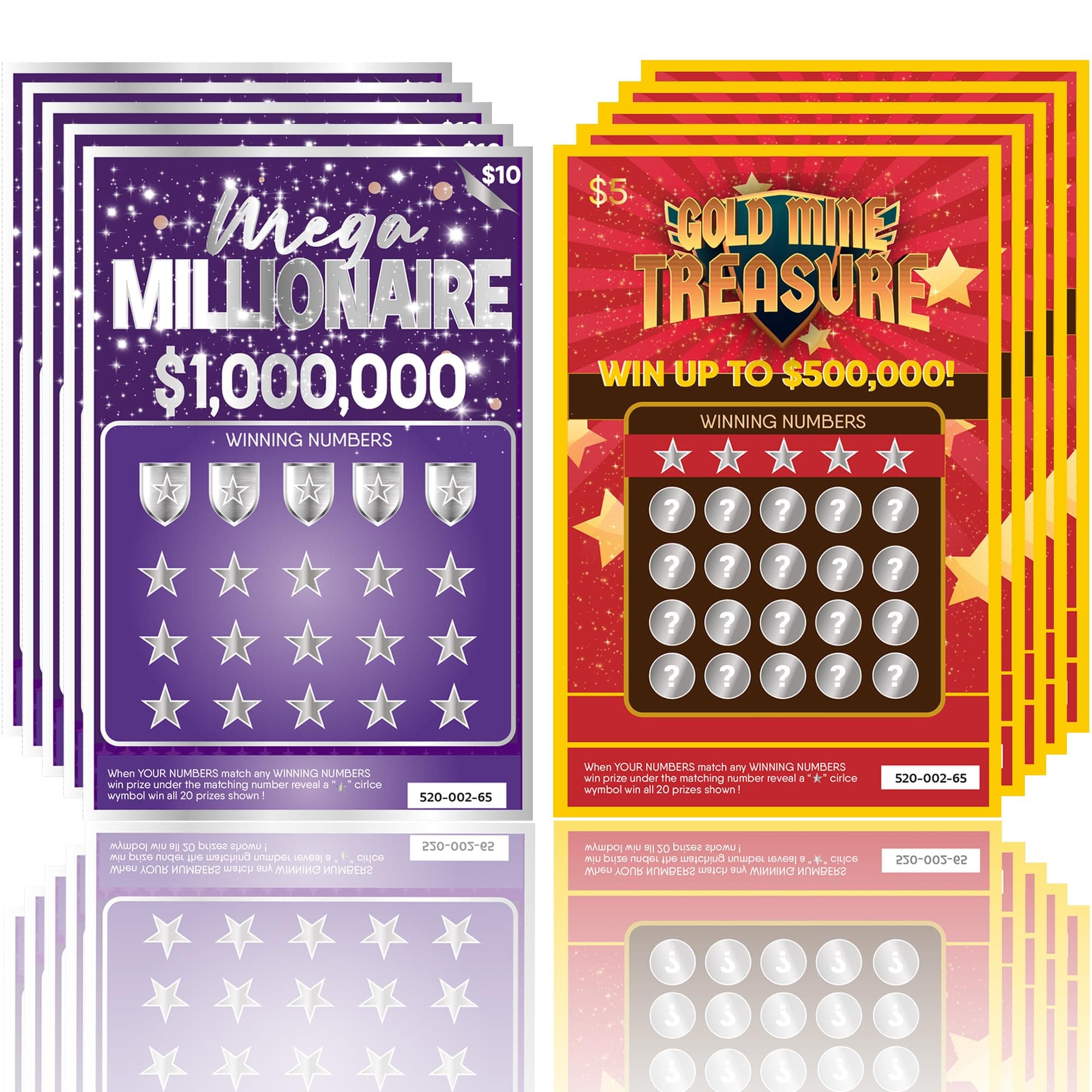 OnlyBP® 10 Pregnancy Announcement Scratch Off Cards - Fun and Creative Fake Lottery Tickets for Baby Announcement - Perfect for Surprising Family and Friends with Baby Reveal