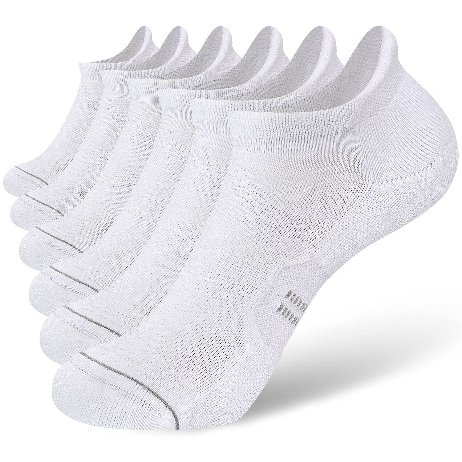 6 Pack Women's Ankle Running Socks Cushioned Low Cut Tab Athletic Socks