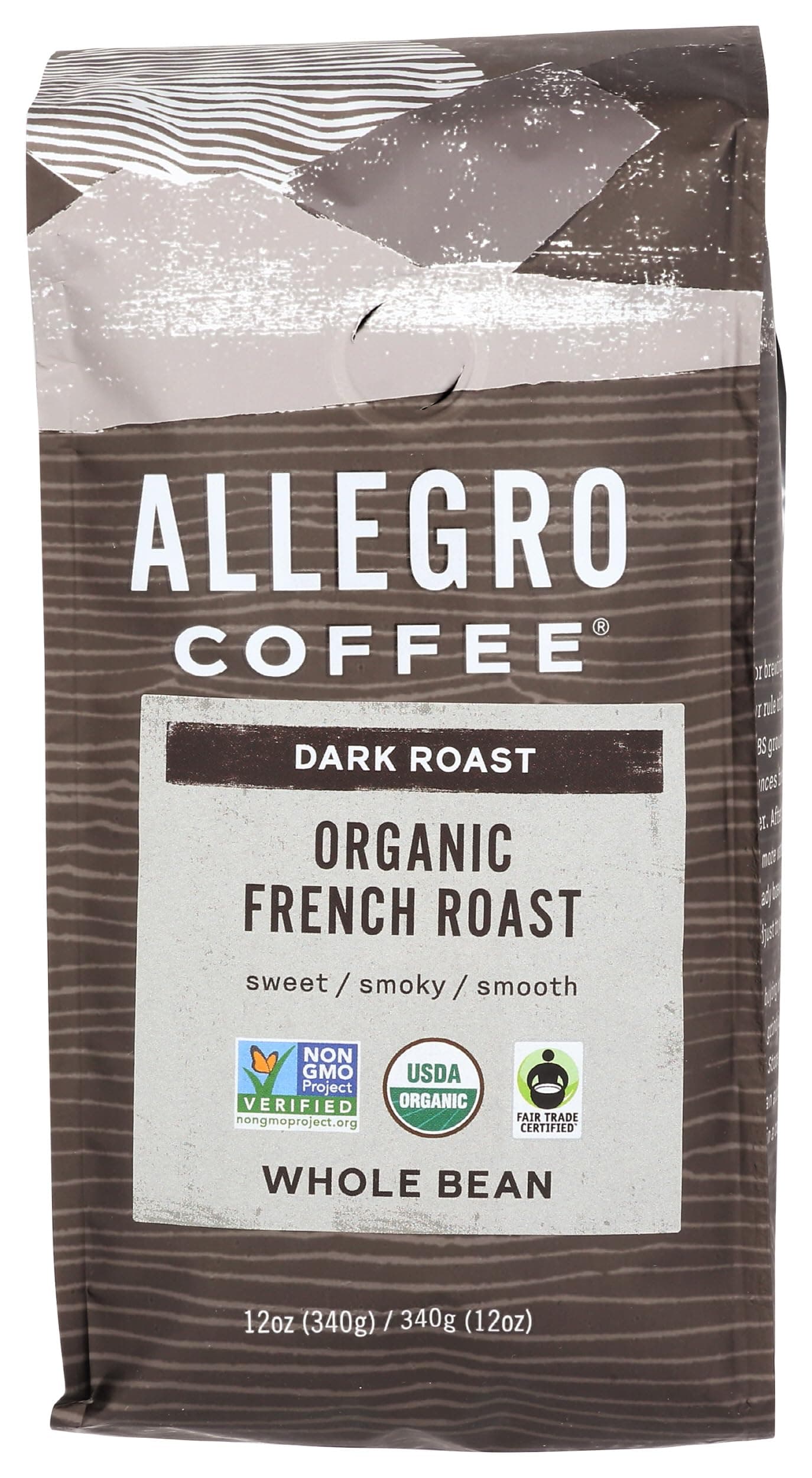 Organic French Roast Whole Bean Coffee, 12 oz