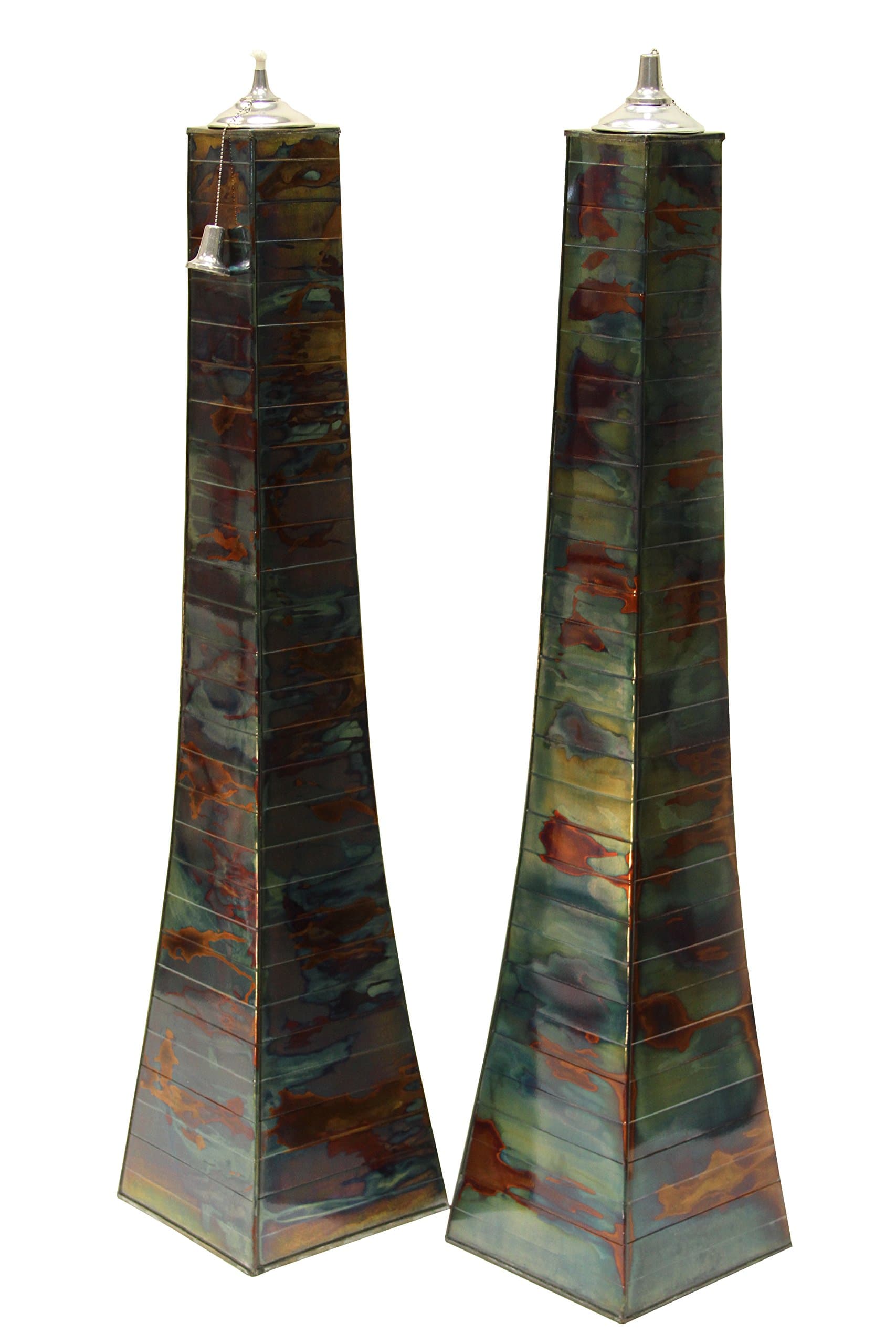 Outdoor Interiors 50300AST-JG Pyramid Torch (2 Pack), Large, Rainforest Jungle