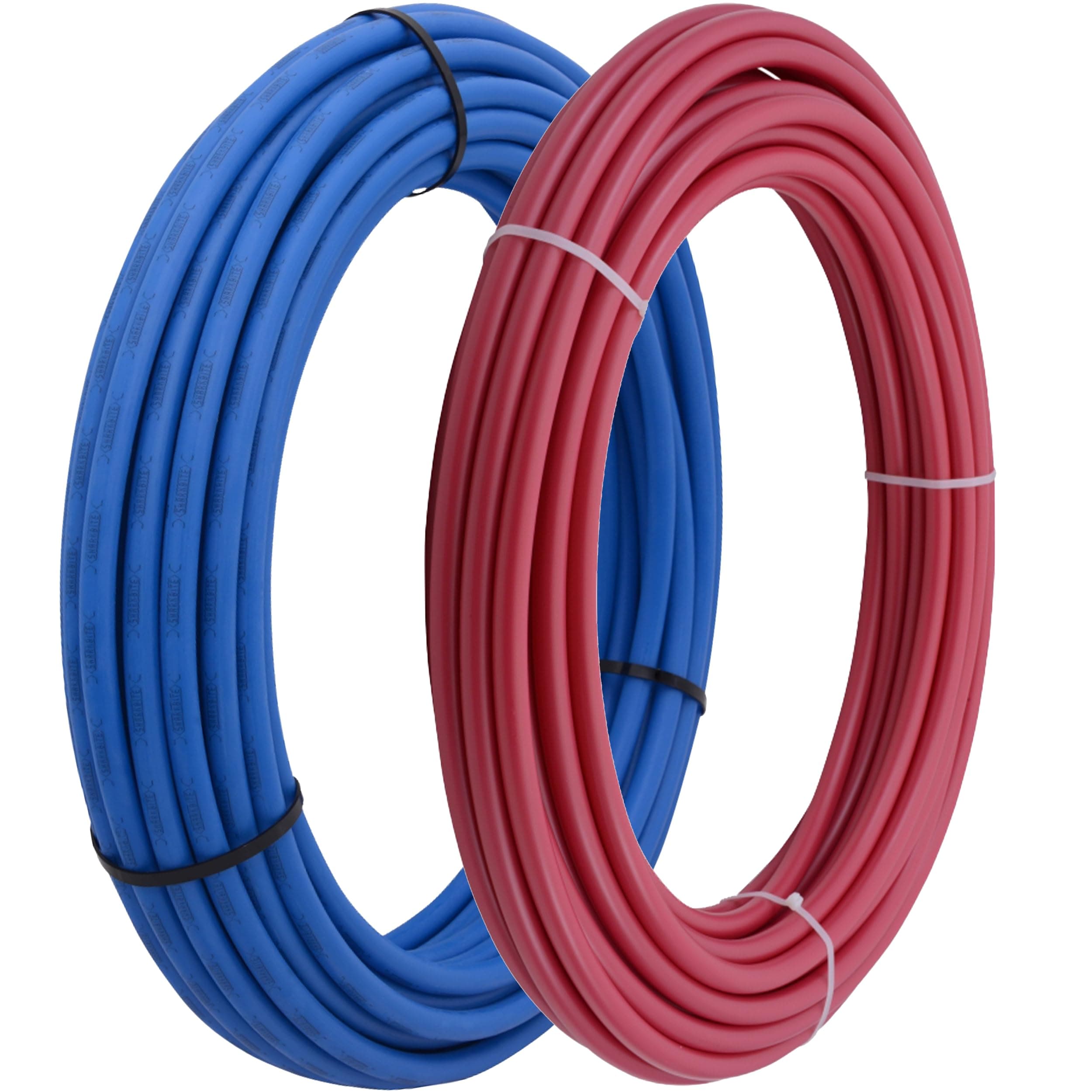 SharkBite 1/2 Inch x 100 Feet Red and Blue PEX-B Pipe Combo, Flexible Water Pipe Tubing, U860R100 & U860B100