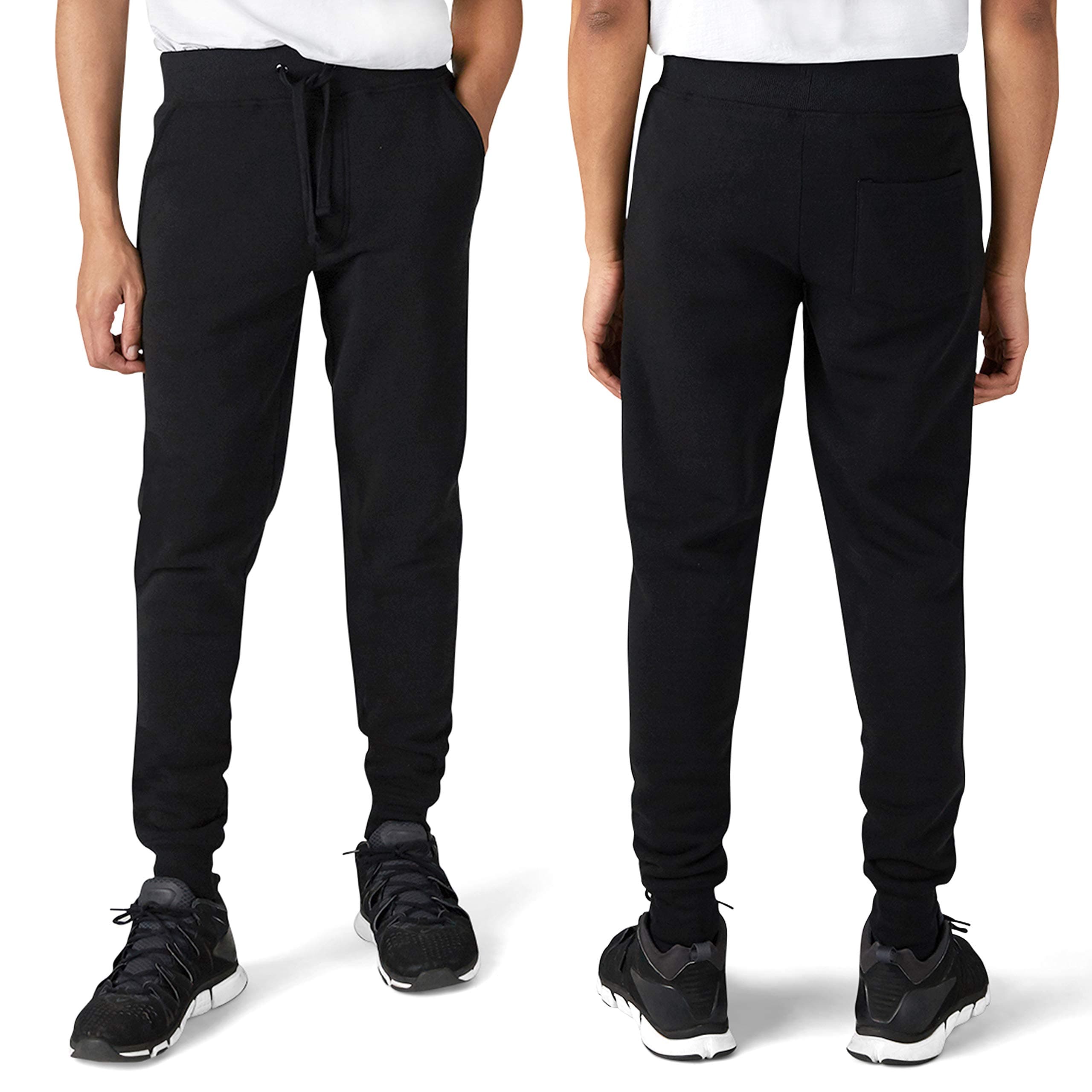 Men's Sweatpants - Slim Fit Active Fleece Jogger Pants with Pockets (S-6XL)