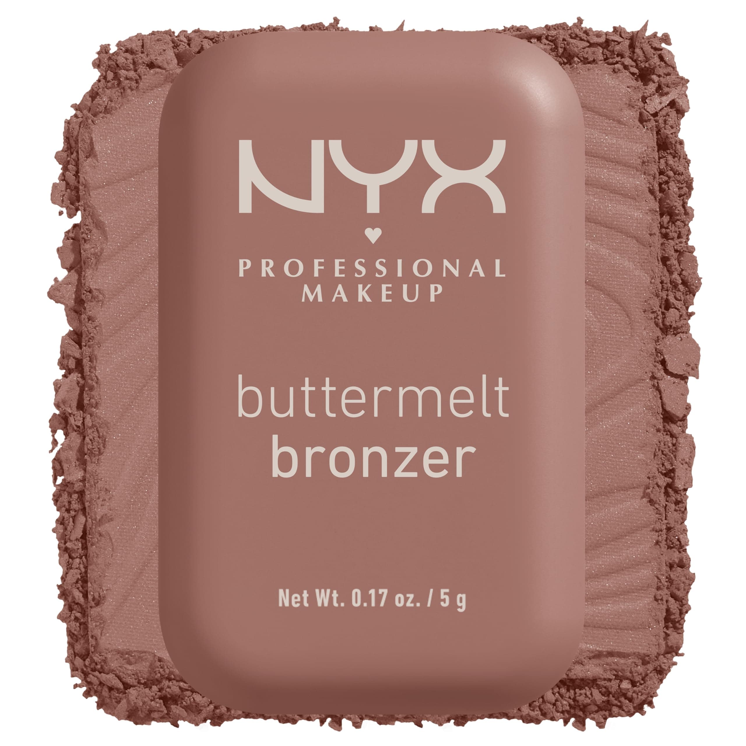 NYX Professional Makeup Bronzer, Buttermelt Powder Bronzer, Up To 12H Wear, Fade & Transfer Resistant, blends like powder & glides like butta!, Shade All Butta'd Up