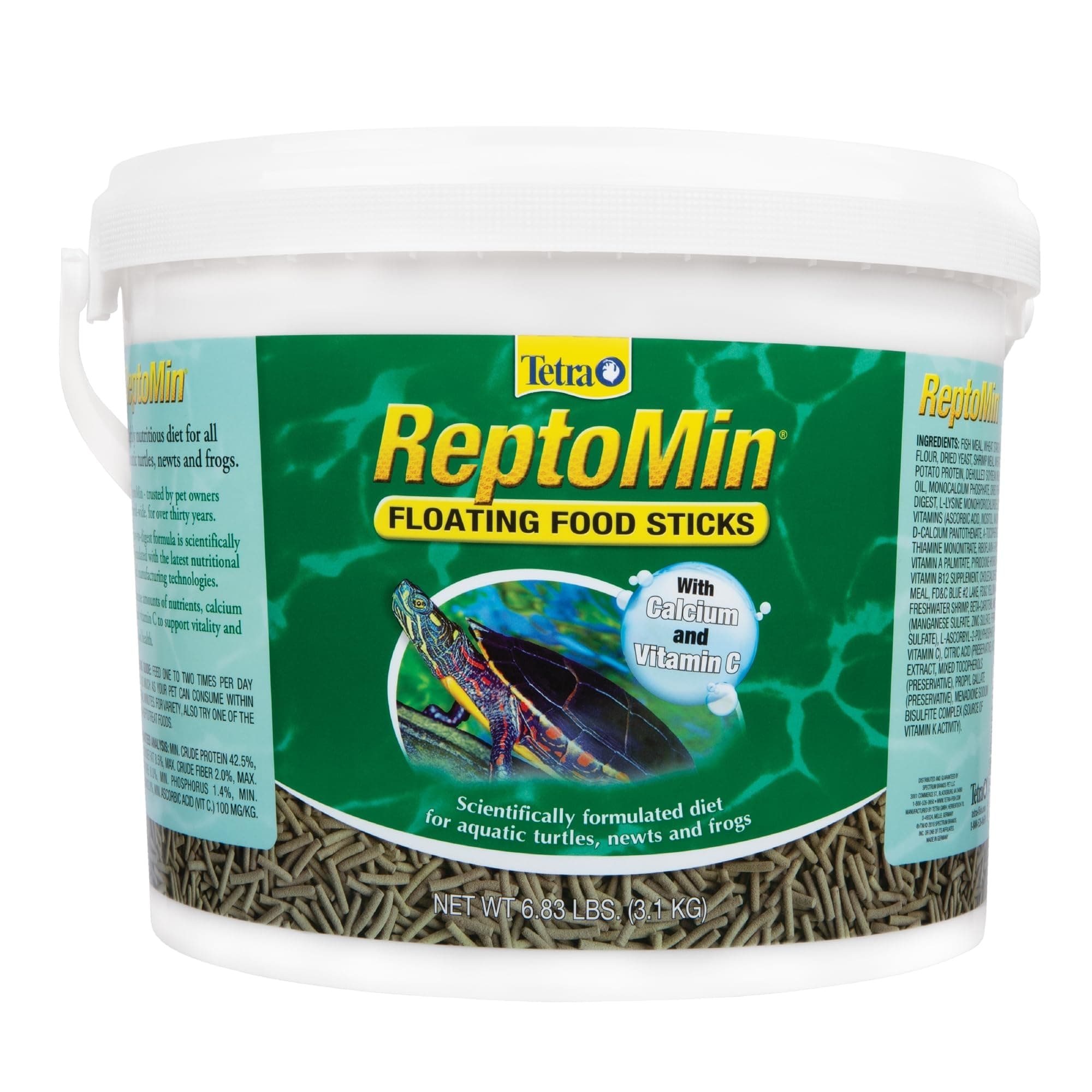 Tetra ReptoMin Floating Food Sticks, For Aquatic Turtles, Newts and Frogs, 6.83 lbs