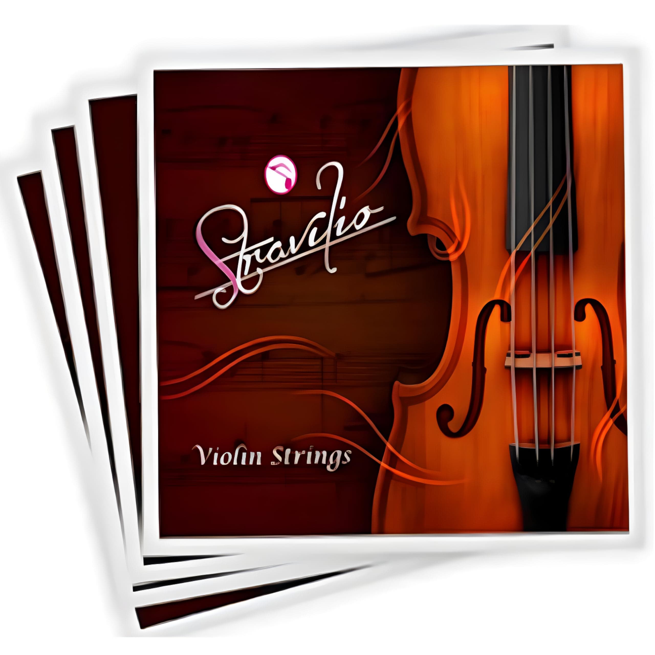 Stravilio Full Set of Cello Strings, Size 4/4 and 3/4 Cello Strings, Steel Core with Alloy Wound, Medium Tension Soft Tone, Student Grade, Full Set A D G and C, (Bronze Label)