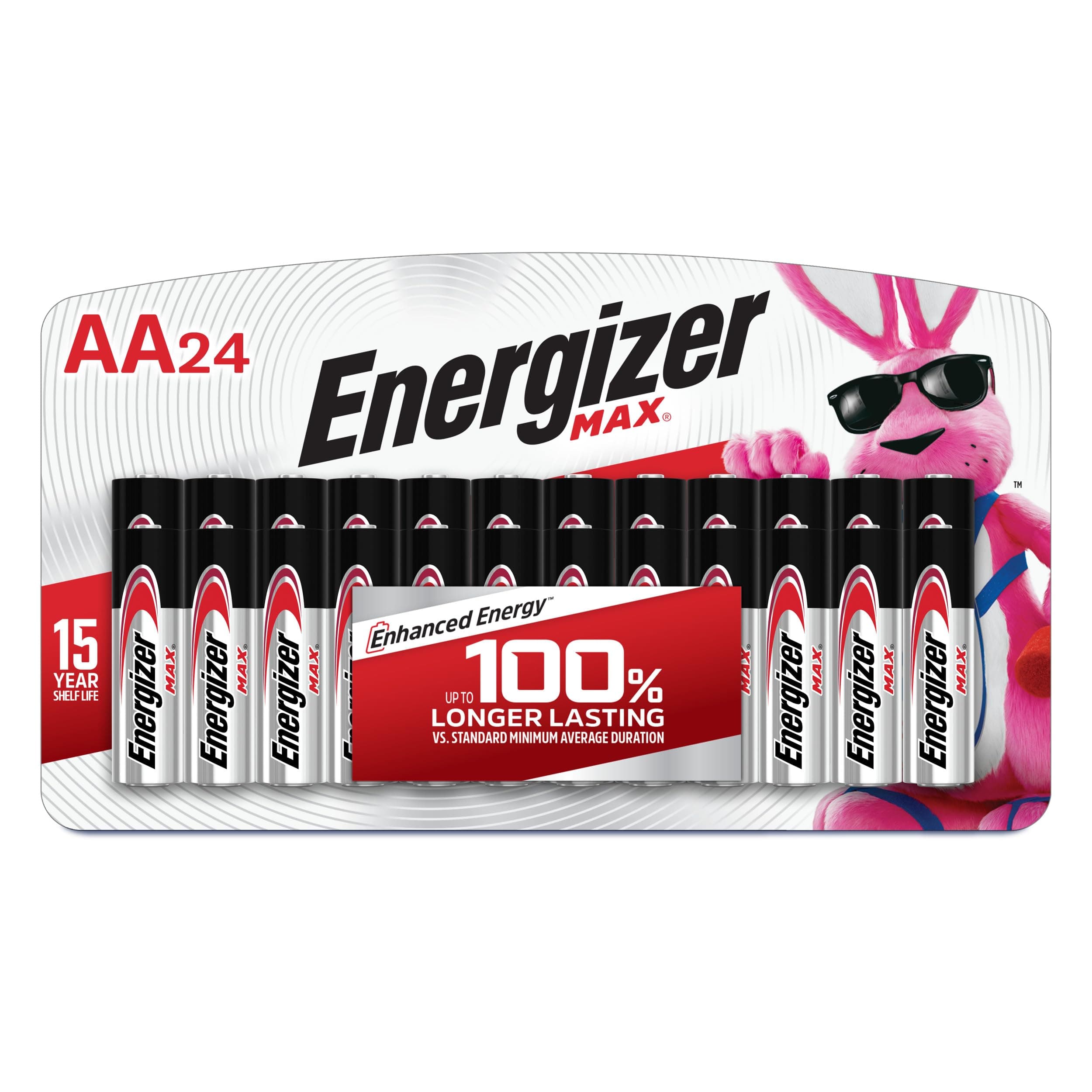 Energizer AA Batteries, Max Double A Battery Alkaline, 24 Count