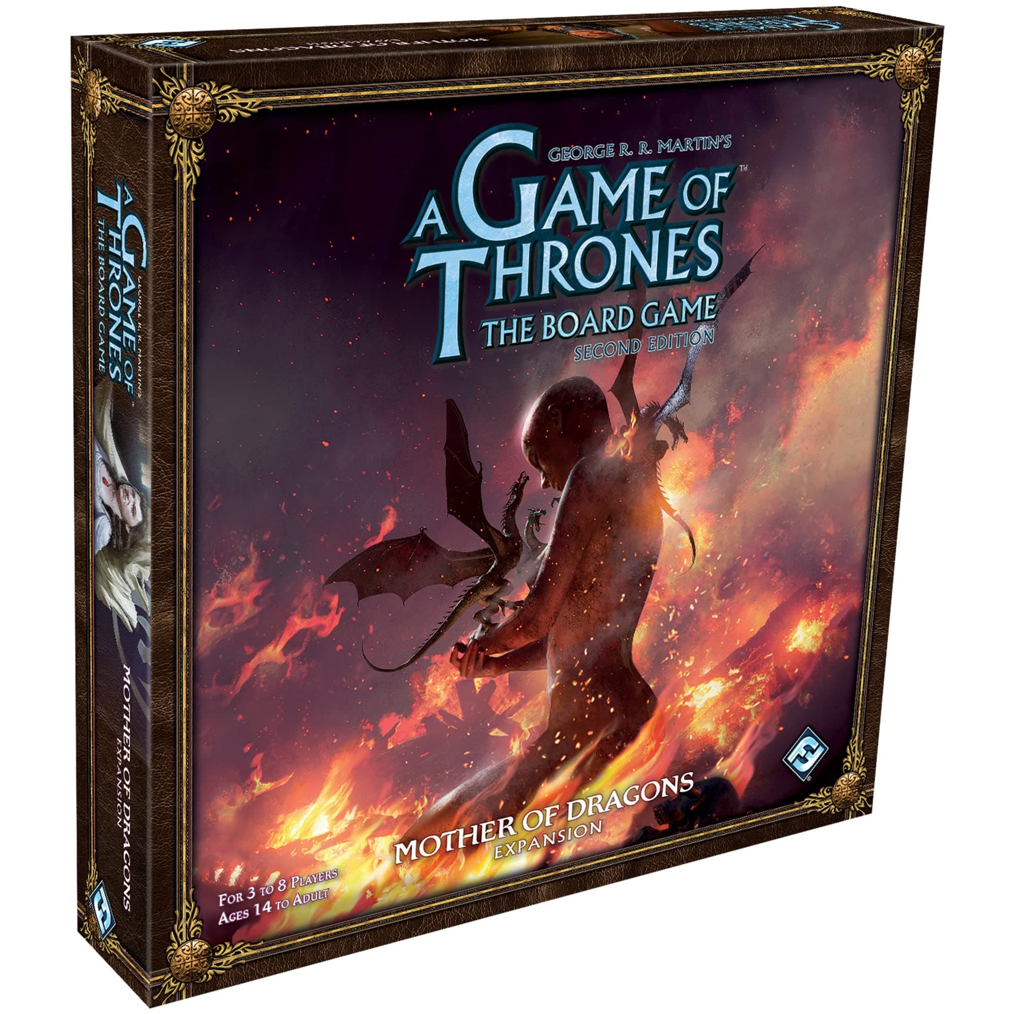 Asmodee A Game of Thrones The Board Game Mother of Dragons Expansion Strategy Game for Kids & Adults, Ages 14+, 3-8 Players, 2-4 Hour Playtime, Made by Fantasy Flight Games
