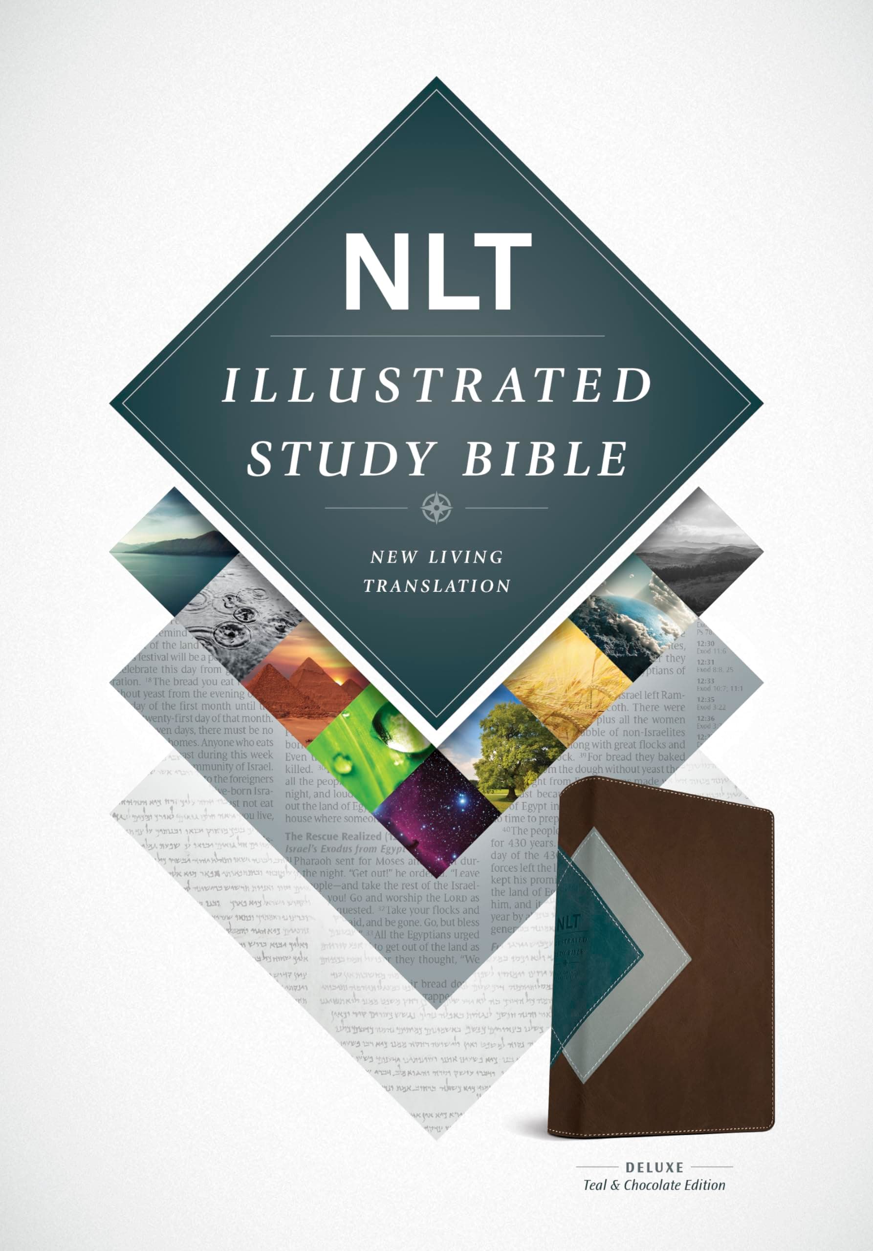 NLT Illustrated Study Bible, TuTone Teal/Chocolate Paperback – Illustrated, 16 Oct. 2015