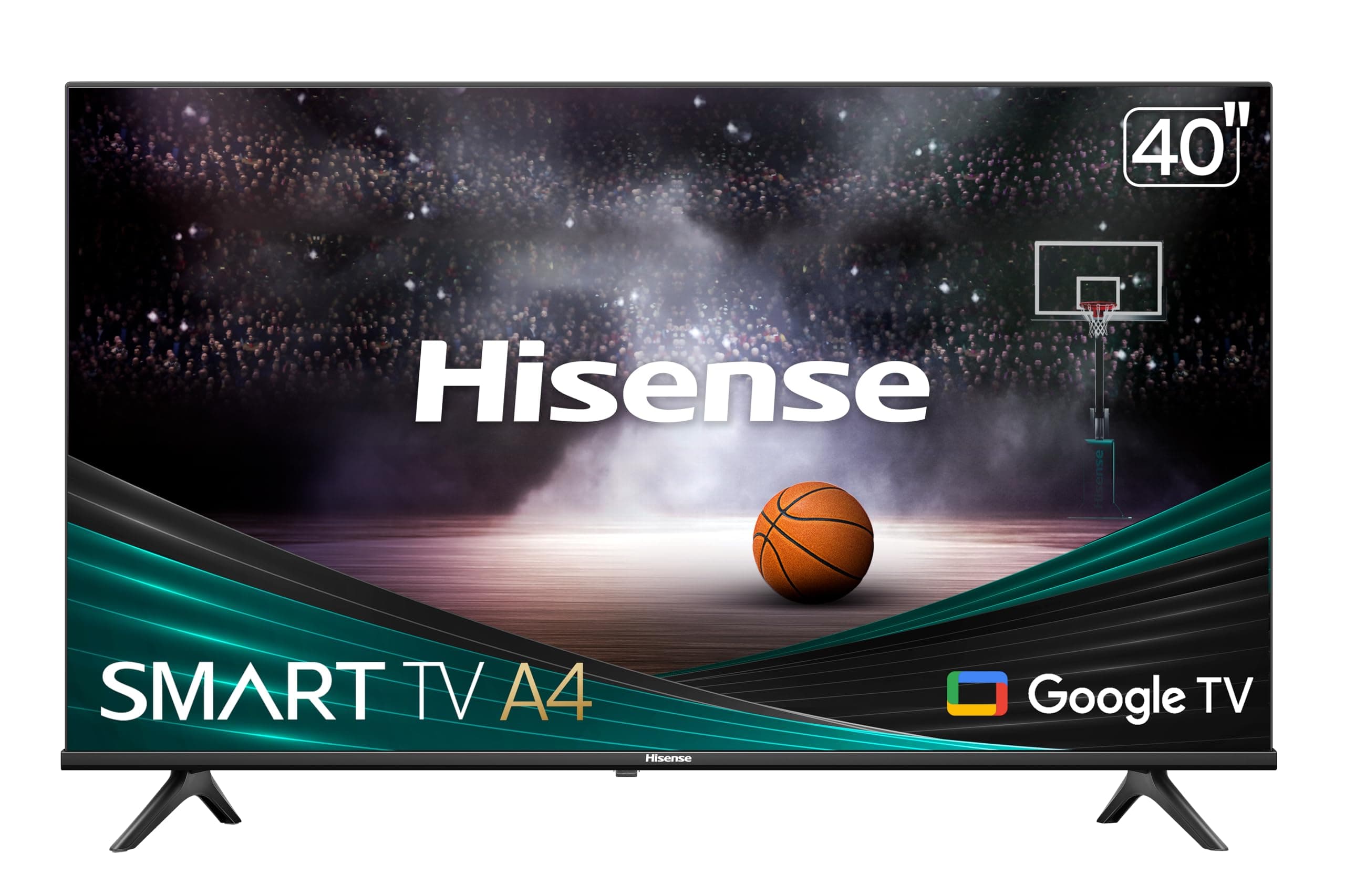 Hisense 40-Inch Class A4 Series FHD 1080p Google Smart TV (40A4K) - DTS Virtual: X, Game & Sports Modes, Chromecast Built-in, Alexa Compatibility, Black