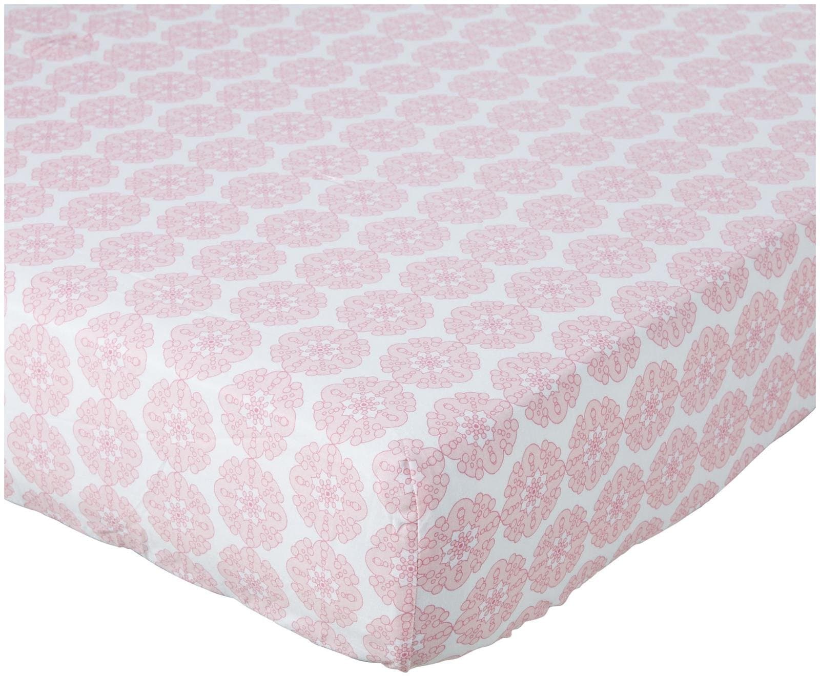 Oliver B Crib Sheet - Pink Petals