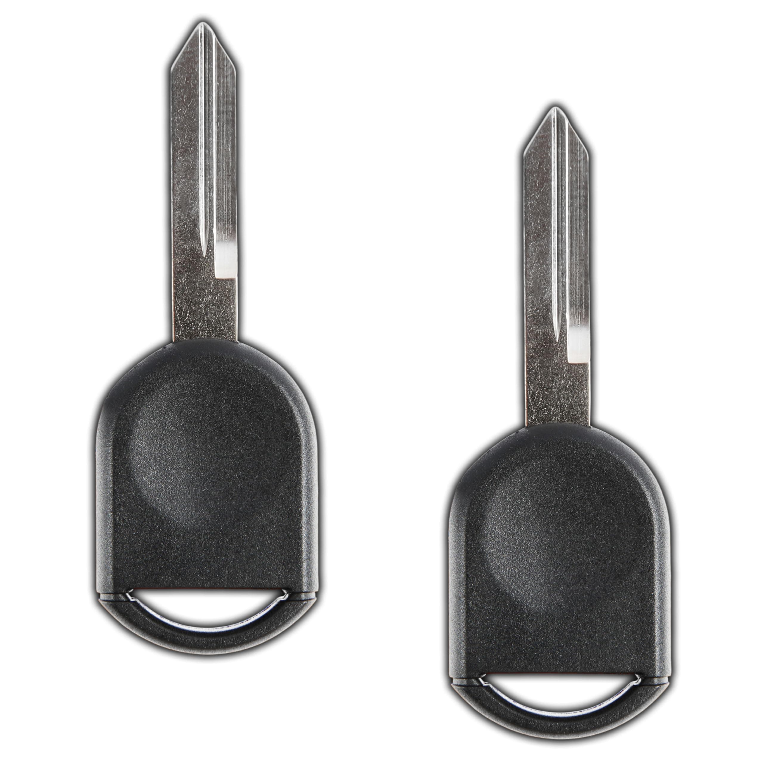 KeylessOption Car Key Replacement for 2000-2017 Ford Lincoln Mazda Mercury Ignition Transponder, H84 H92 40 80 Bit - 2 Pack