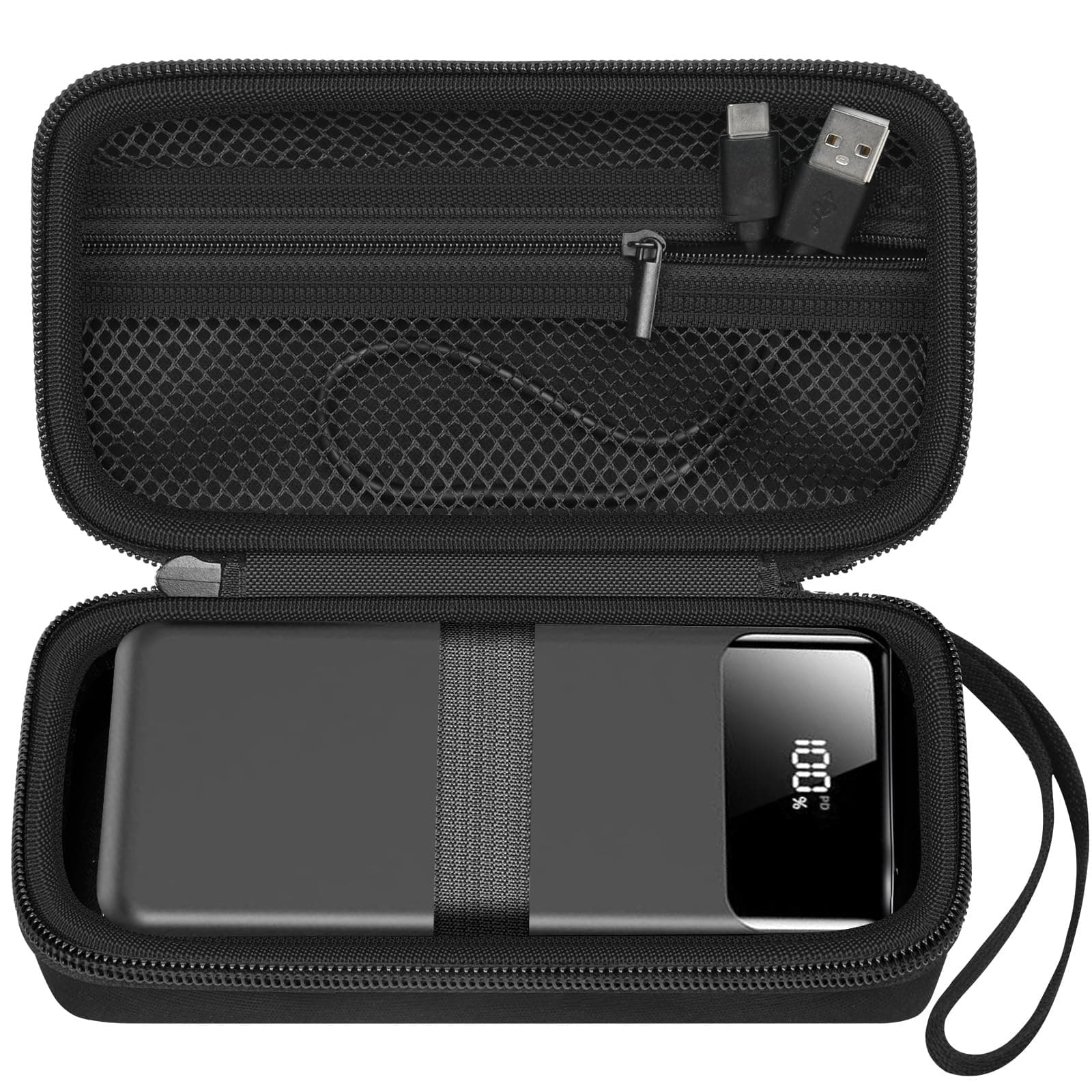 ANKHOH Portable Bank Charger Case for Charmast for VRURC for OHOVIV for SABANI for YILANS for CFIAI for LOVELEDI for RGVOTA for Miday for RONEGN for POIYTL for IAPOS Fast Charging Battery(Black)