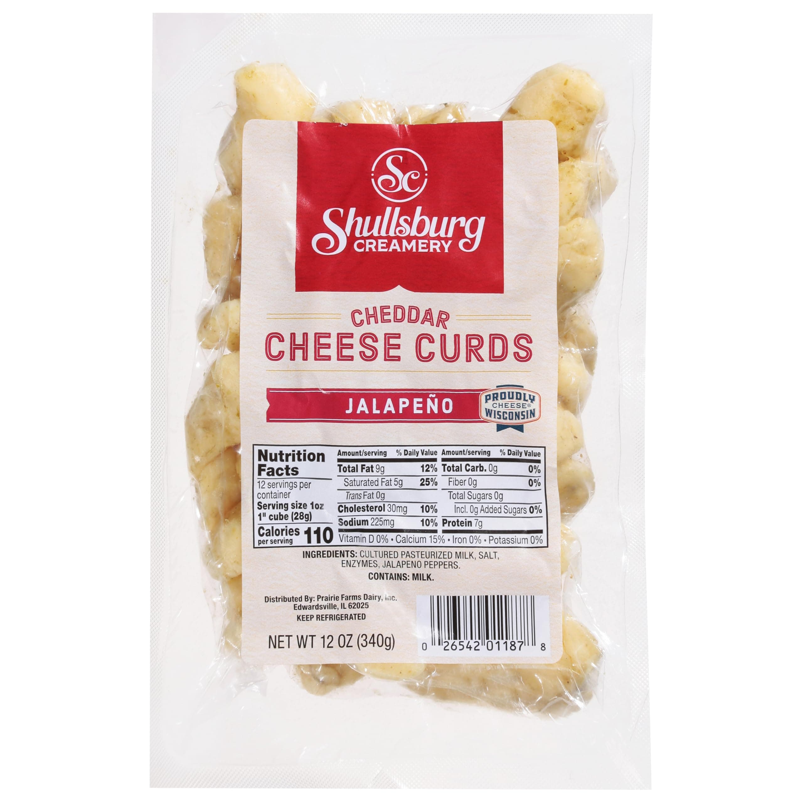 Fresh Jalapeno Cheddar Cheese Curds - 12 oz.