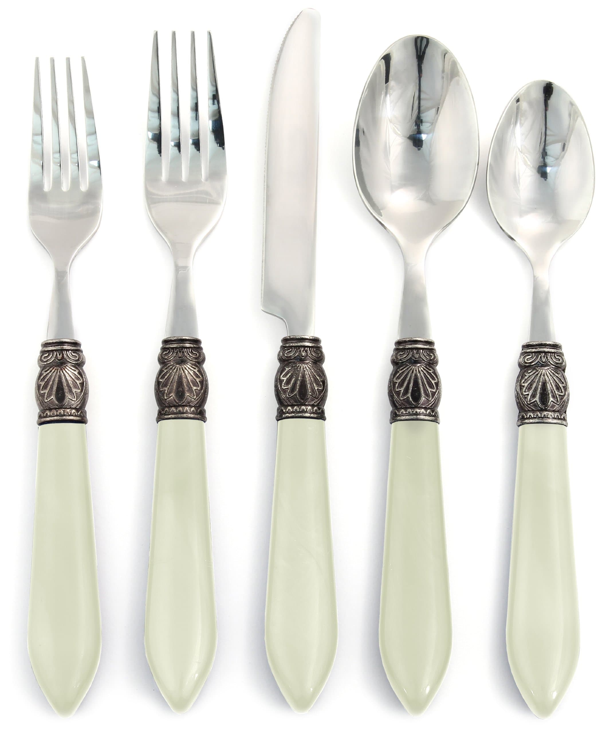 Hampton Signature – Sophia – 20 Piece Flatware Set, Service for 4 – White