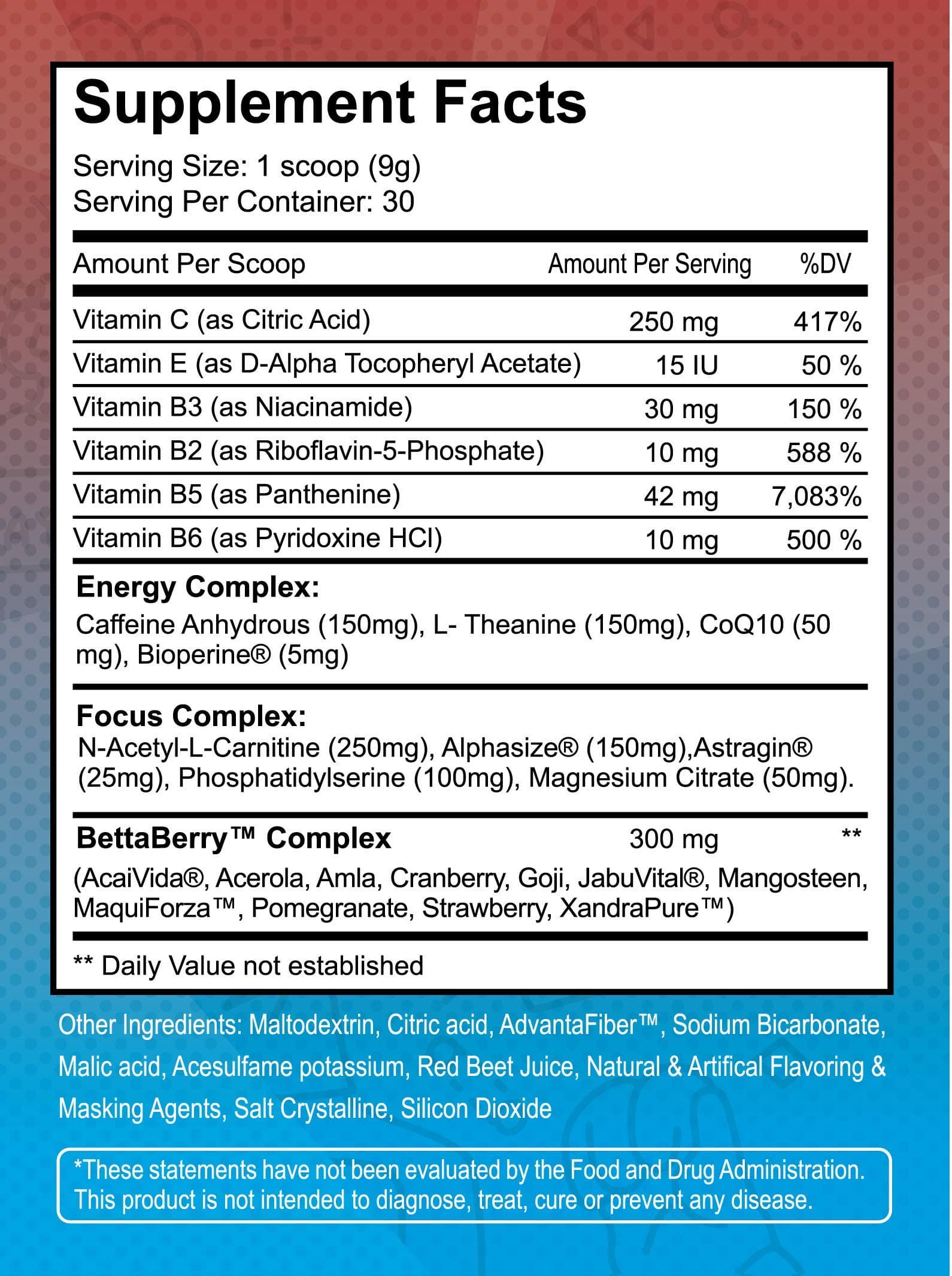 Power ON Nootropic Supplement - The First Effervescent Super Nootropic Brain Booster for Gamers - Enhance Mental Focus, Boost Concentration & Clarity | with Alpha GPC & Multivitamins - Blue Raspberry
