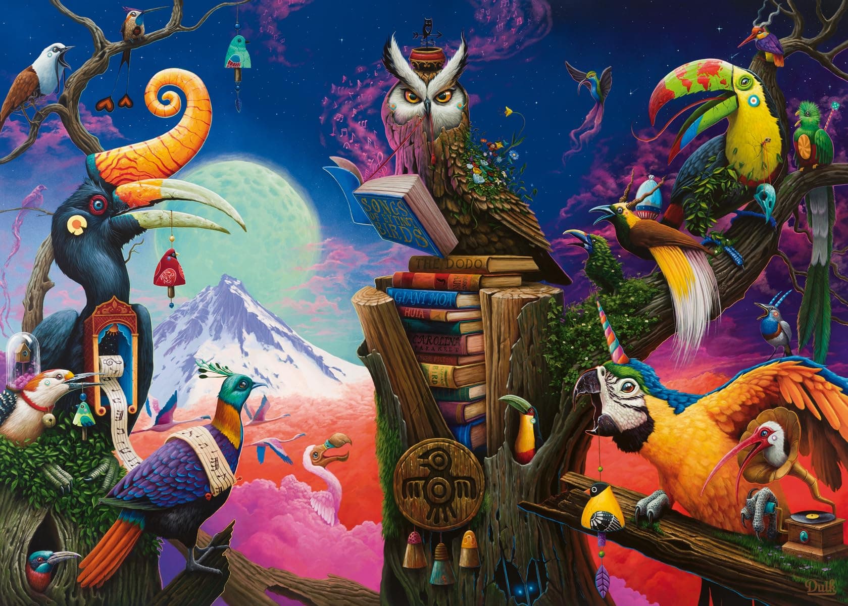 Songs of Extinct Birds Jigsaw Puzzle - 1000-Piece German Craftsmanship | Eco-Conscious Artistry | Perfect Interlocking Fit | Ideal for Adults and Kids Alike