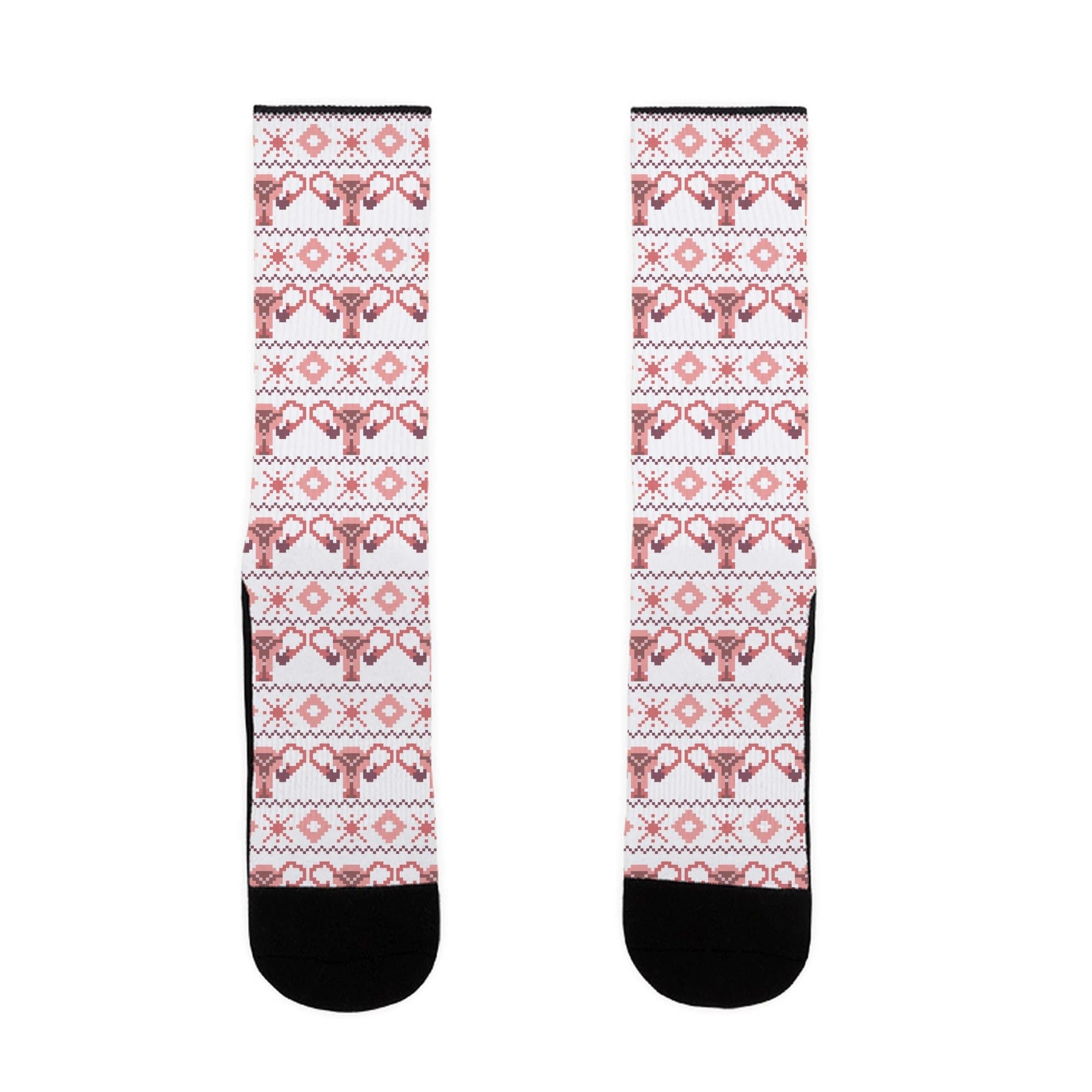 LookHUMAN Cuterus Uterus Pattern US Size 7-13 Socks