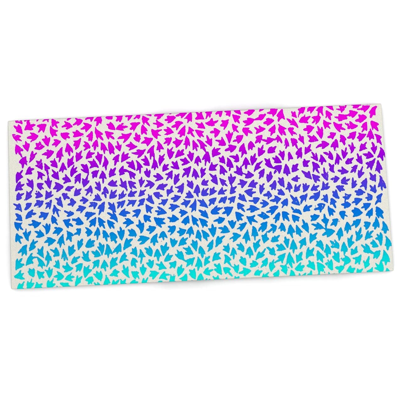KESS InHouse Sreetama Ray"Ombre Arrows" Blue Pink Office Desk Mat, Blotter, Pad, Mousepad, 13 by 22-Inches