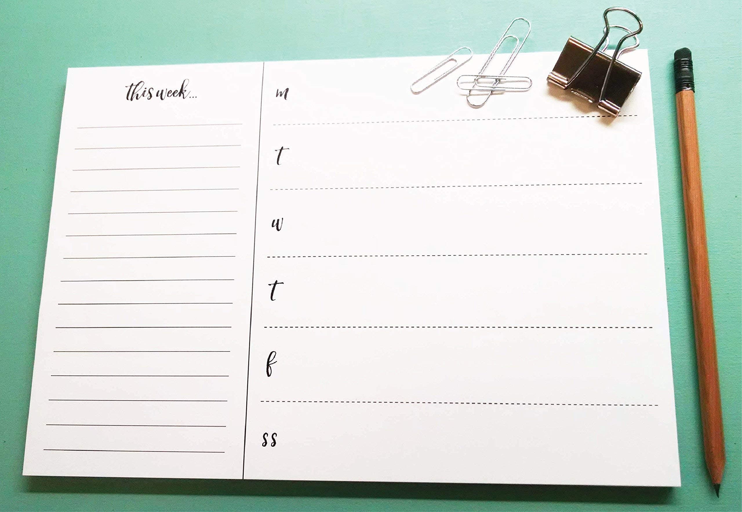 Chic Desk Weekly Planner Notepad