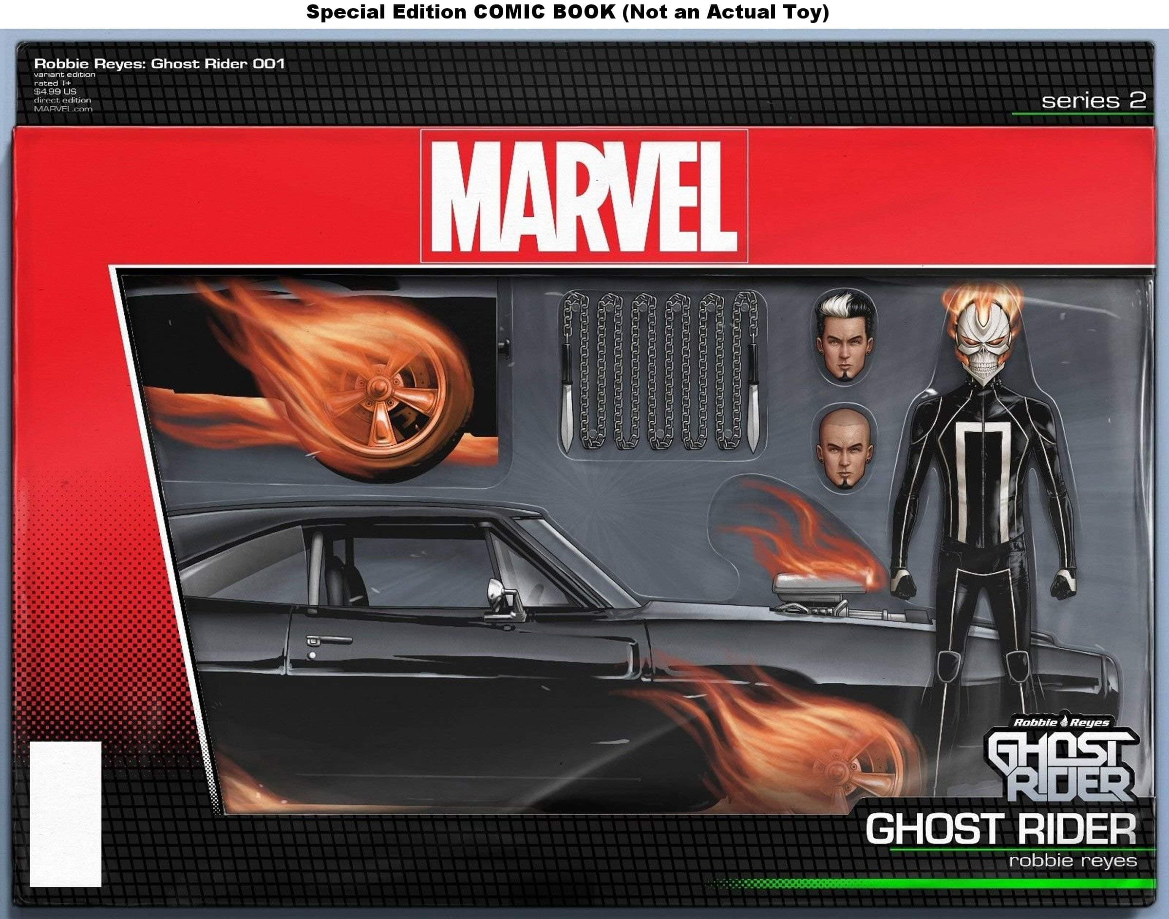Ghost Rider #1 Comic Book with Robbie Reyes Action Figure Art on Cover by John Tyler Christopher (Not an Actual Toy) Comic – January 1, 2016