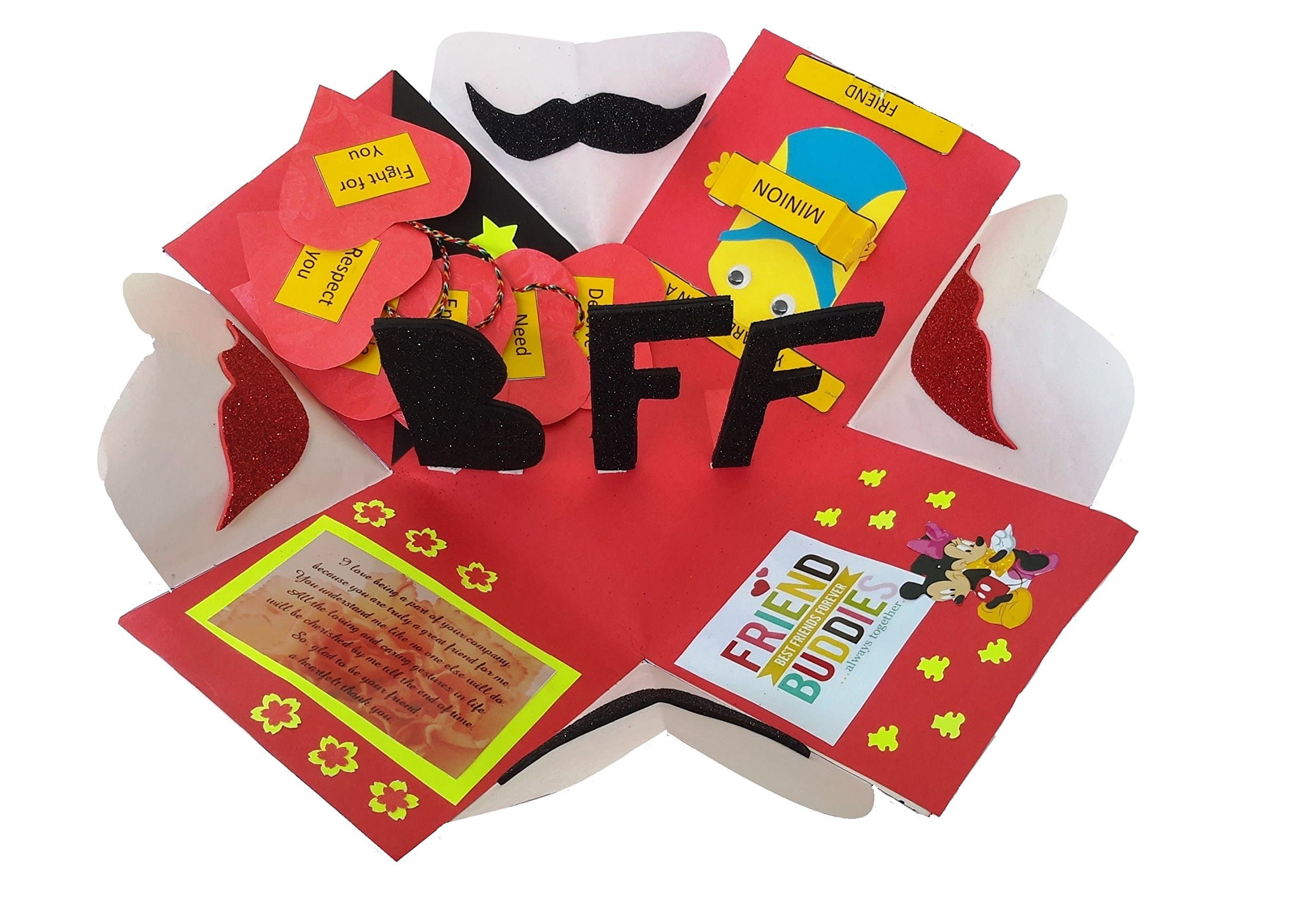 Handmade Friendship Explosion Box - Best Friends Forever Explosion box