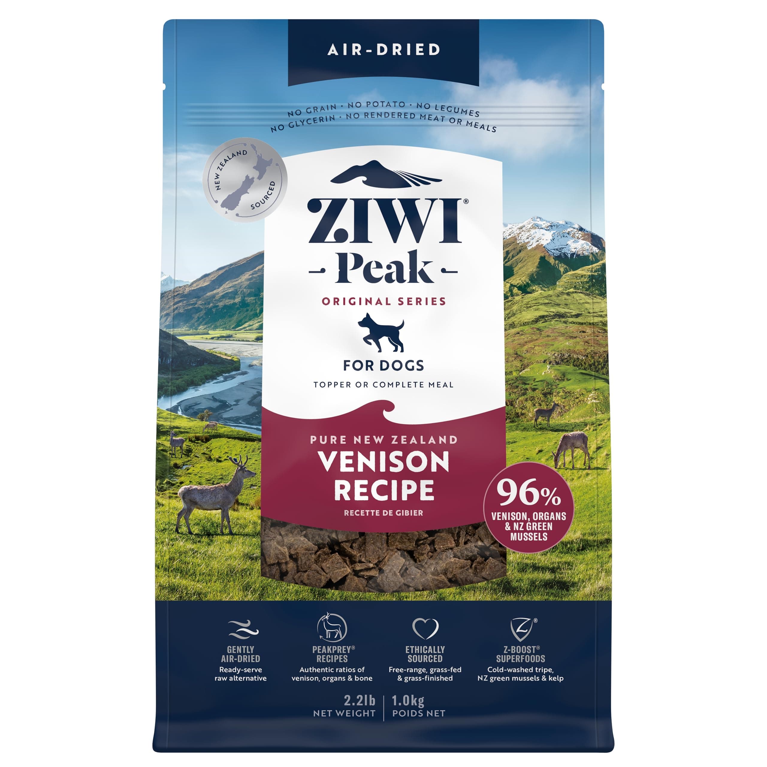 ZiwiPeak Daily Dog Cuisine Venison Pouches 1 kg