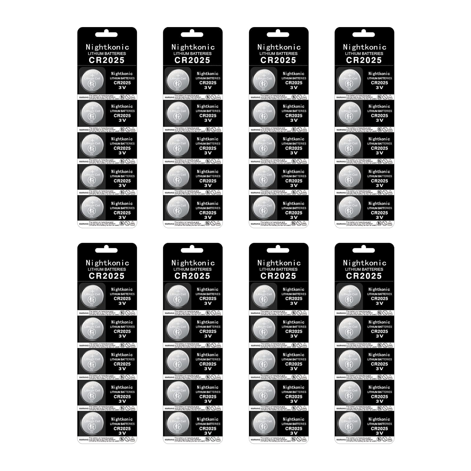 40 - CR2025 Battery 3v Lithium Button Cell Coin 2025 Batteries