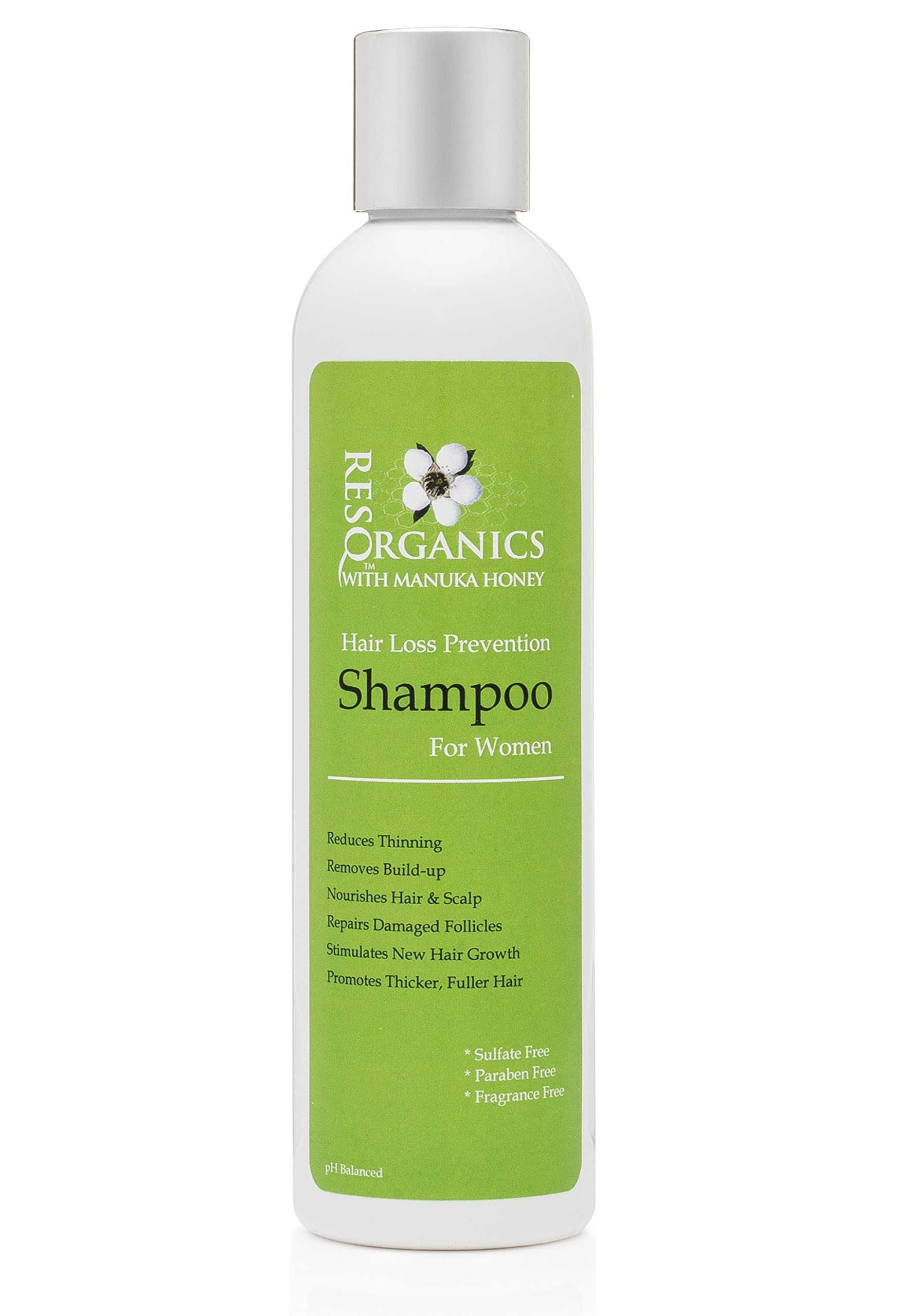 ResQ Organics Thick & Nutrient Rich pH Balanced Shampoo – PREVENT HAIR LOSS, Reduces Itching, Dryness, Frizz, Thinning and Breaking – LOVE YOUR HAIR AGAIN!