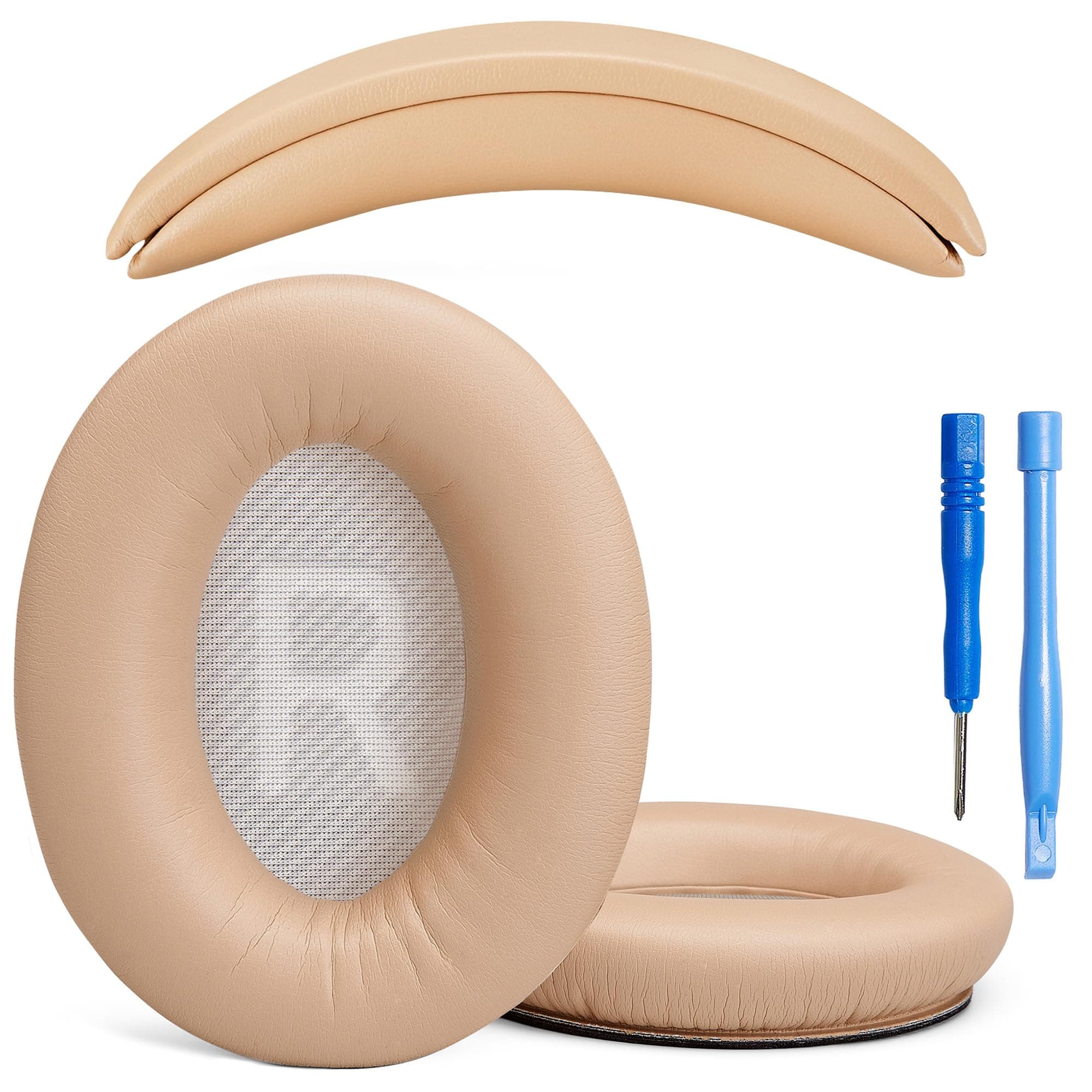 Premium Replacement SoundLink AE2 ear pads and SoundLink AE2 headband pad cushion Compatible with Bose SoundLink Around-Ear 2 / Bose Soundlink AE2 Headphones Beige