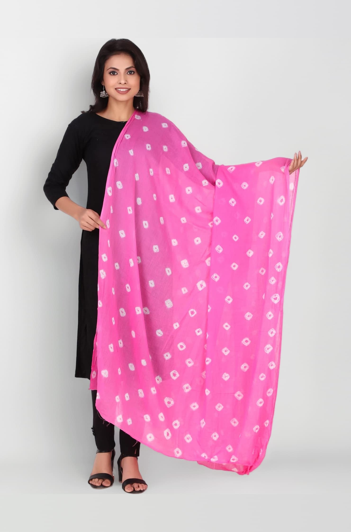 Women's Tie-Dye Pure Cotton Dupatta