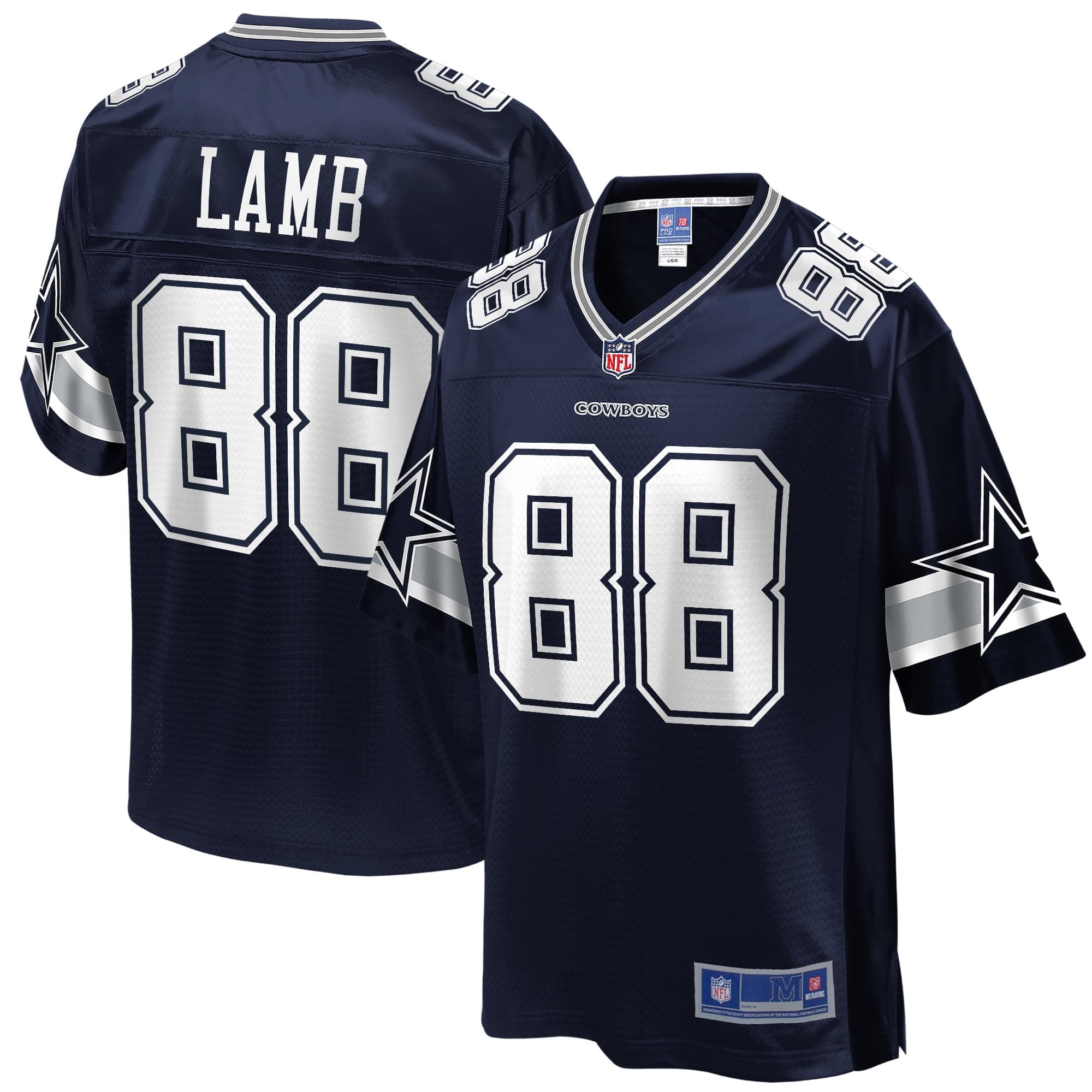 NFL PRO LINEMen's CeeDee Lamb Navy Dallas Cowboys Player Jersey