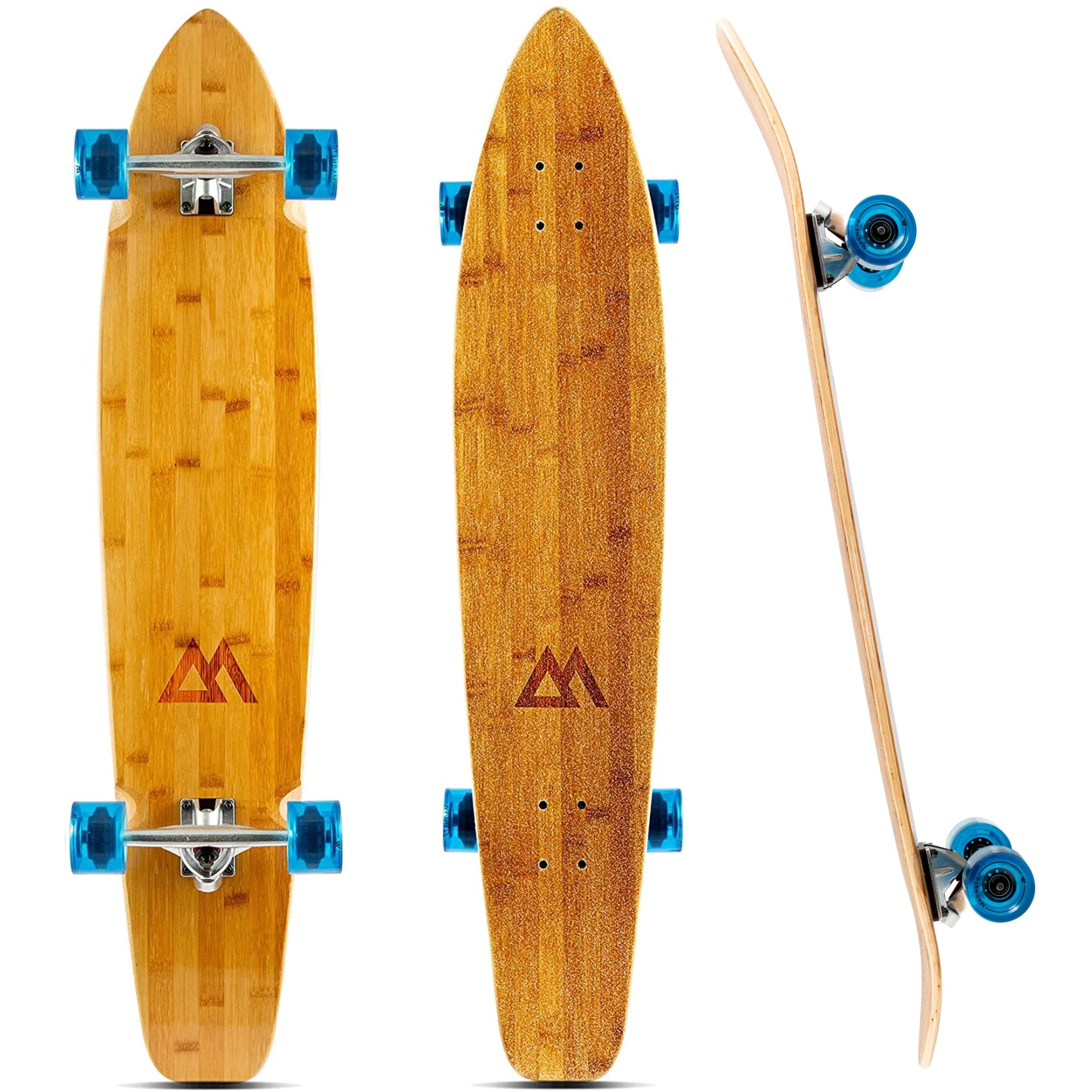 40+ inch Kicktail Cruiser Longboard Skateboard & Pintail Long Board Skateboard for Adults, Skateboard Long Boards for Teenagers, Kids - Cruising, Carving, Dancing Longboards