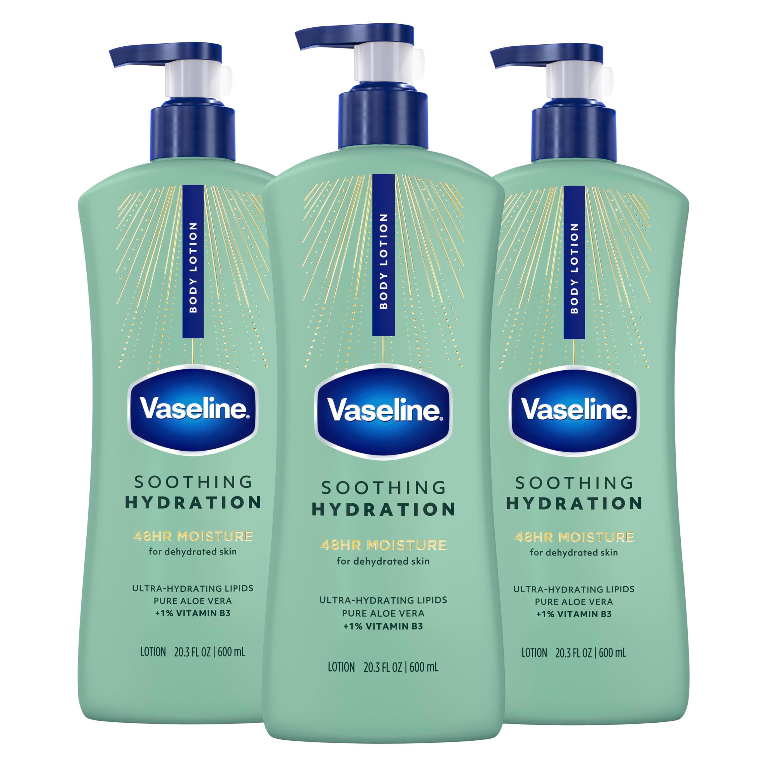 Intensive Care Body Lotion, Aloe Soothe, 20.3 oz, 3 ct