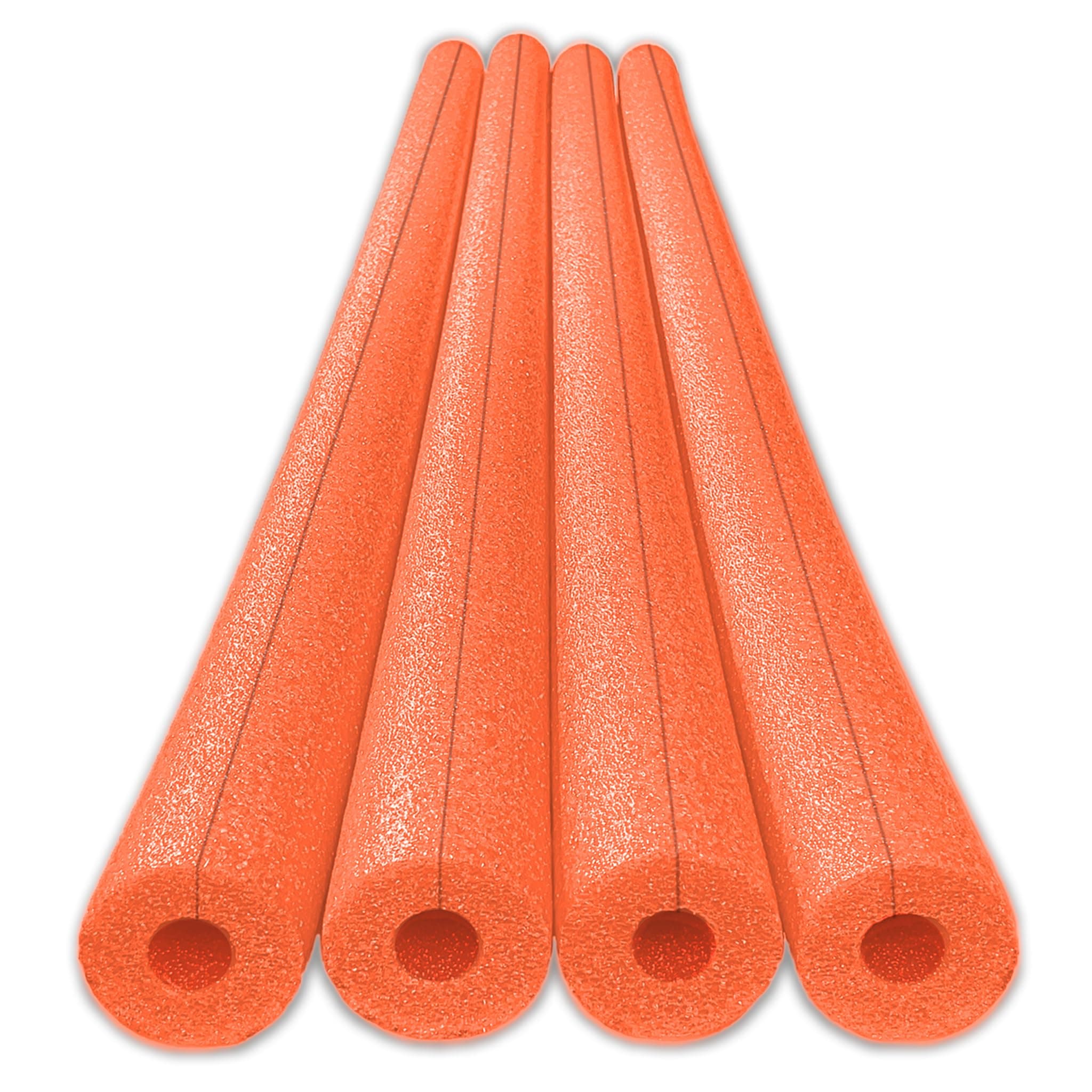 Oodles of Noodles Clamp-On Standard Size Foam Noodles - 4 Pack - Extra Dense, Buoyant Foam Tubes Used as Sharp Edge Protectors, Corner Guards, Padding, Pipe Insulation, DIY Protection Projects & More