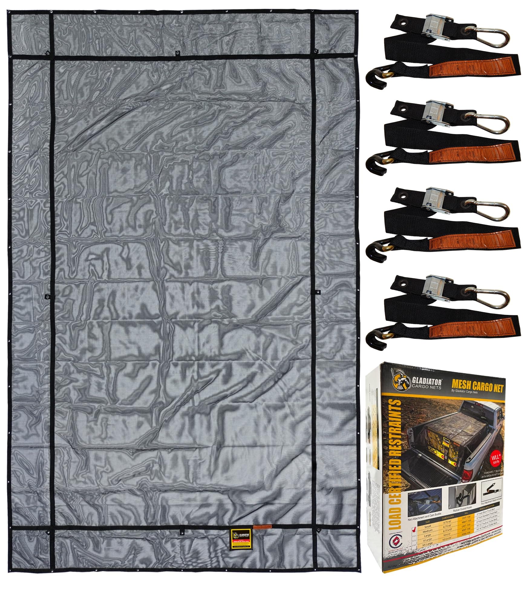 Gladiator Cargo NetsRipProof Mesh Cargo Tarp - XX-Large - 10' x 16' (XXM-100)