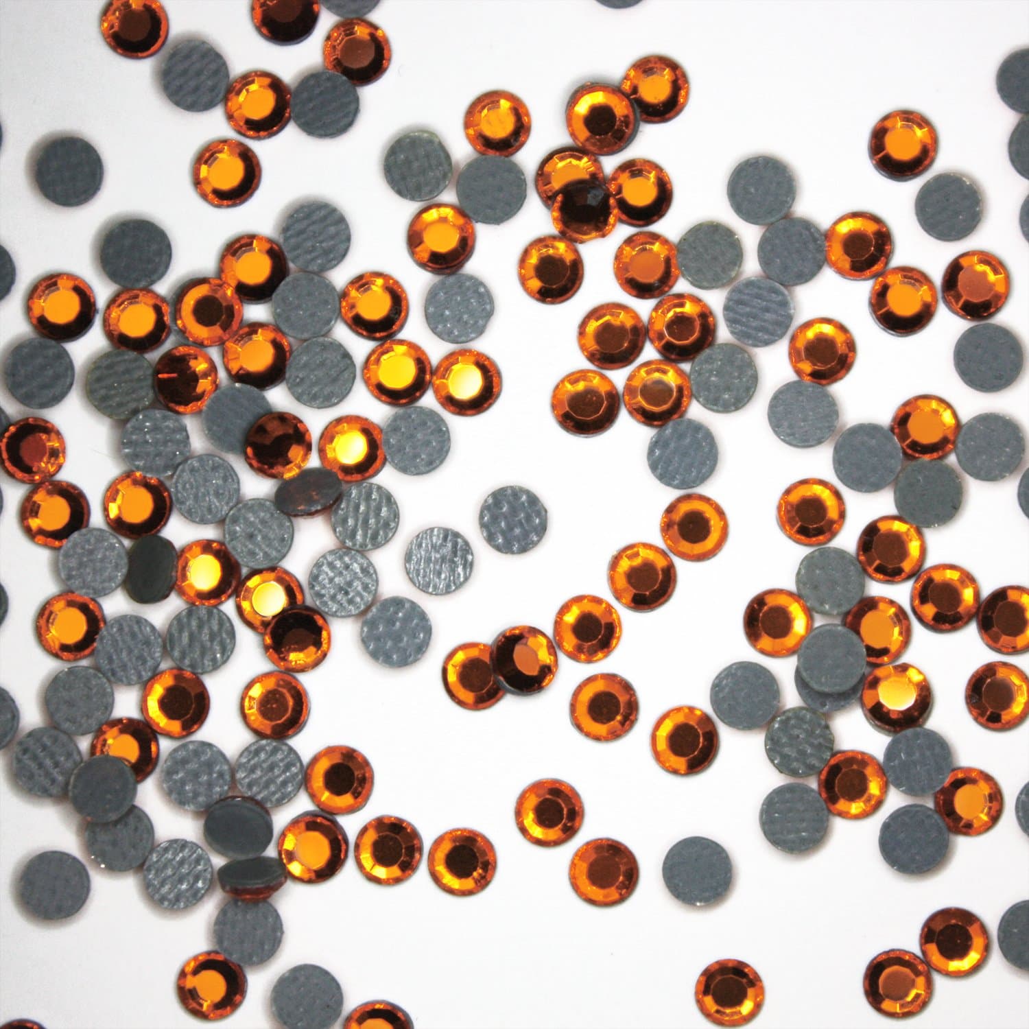SS10 (3mm) Crystal Hot Fix Rhinestones 20 Gross (2880 stones/pkg) Genuine Korean Hotfix Stones (Sun Orange)