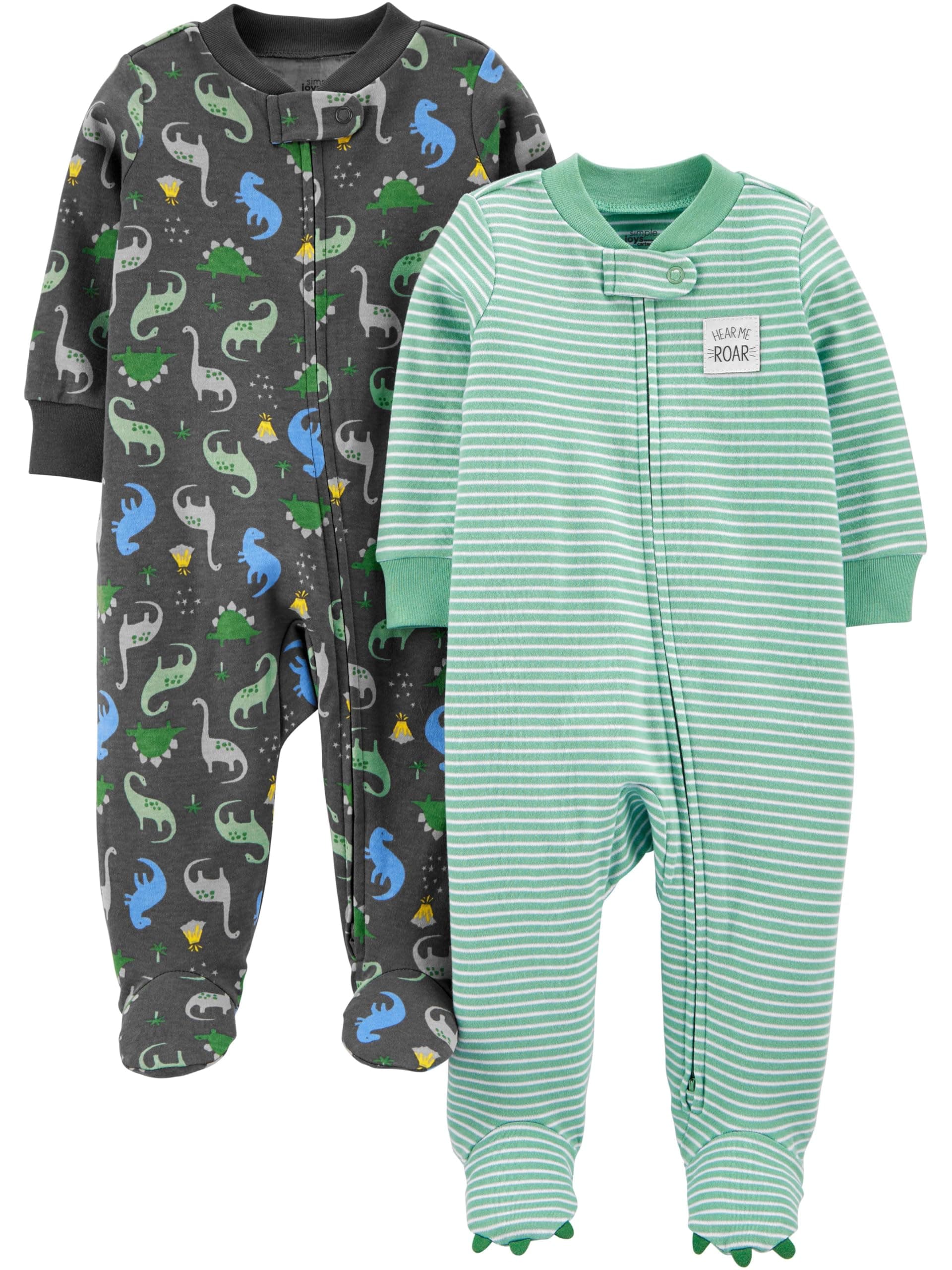 Simple Joys by Carter's Baby Boys' 2-Pack Cotton Sleep and Play