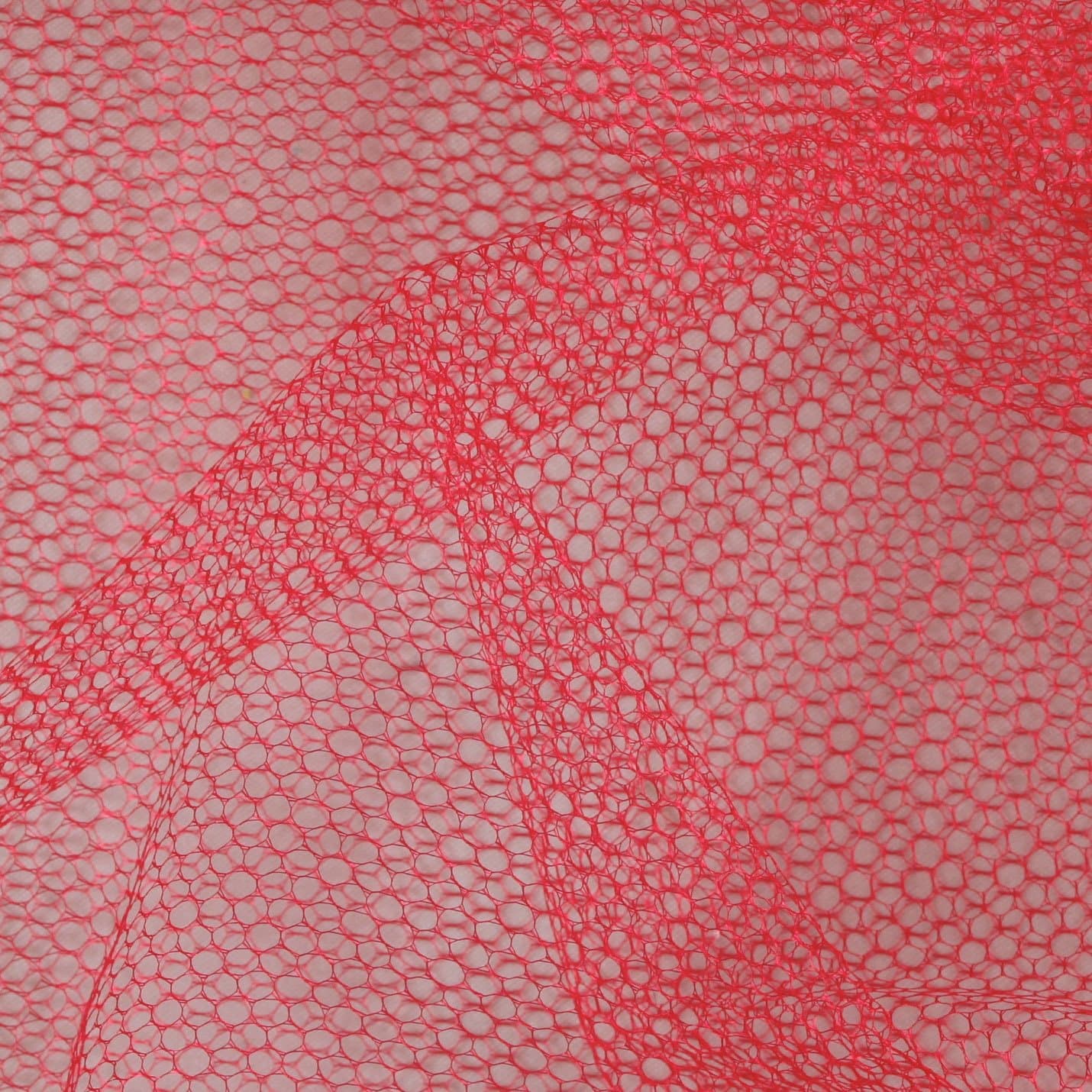 Nylon Netting Red, Fabric by the Yard