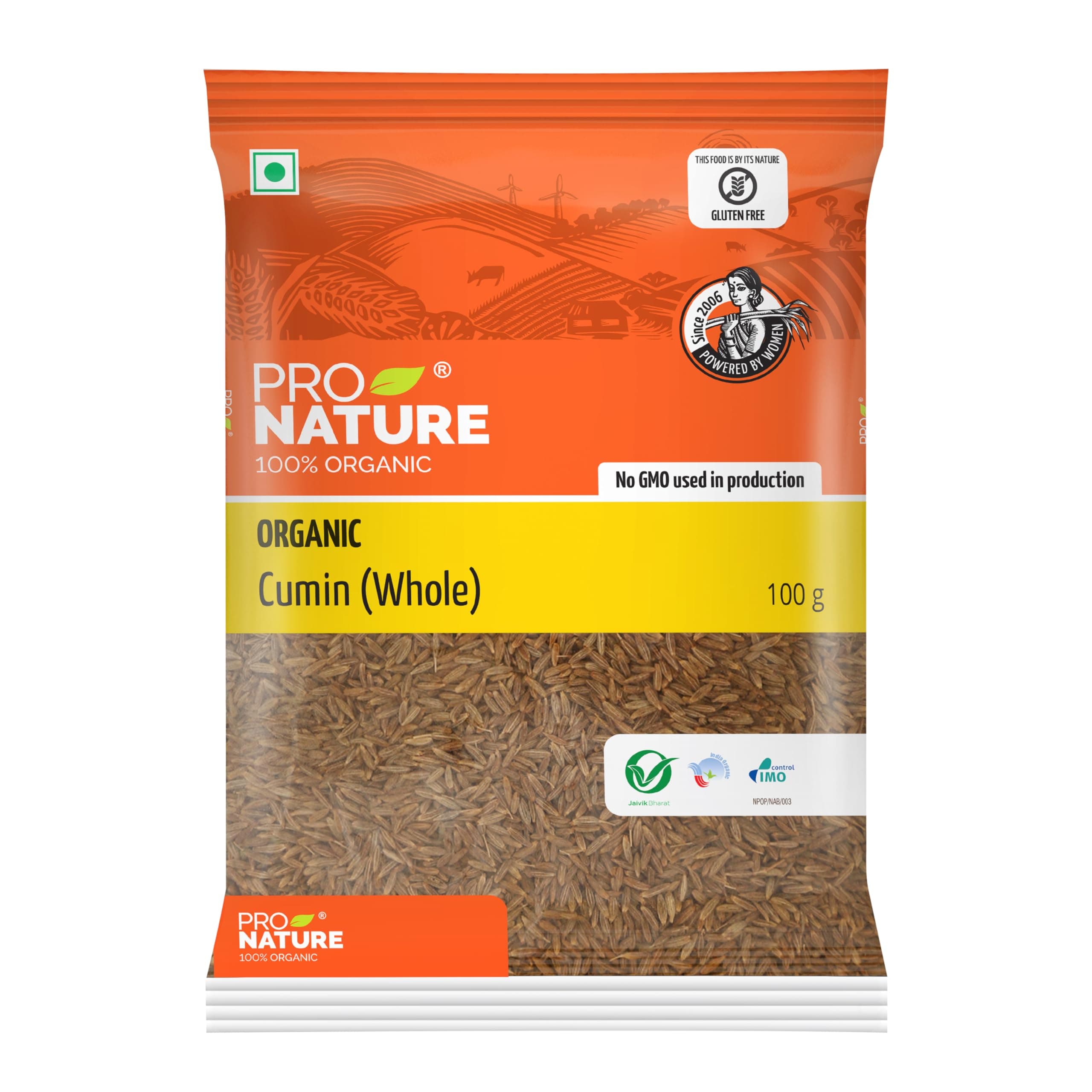 Pro Nature 100% Organic Cumin (Whole) 100g
