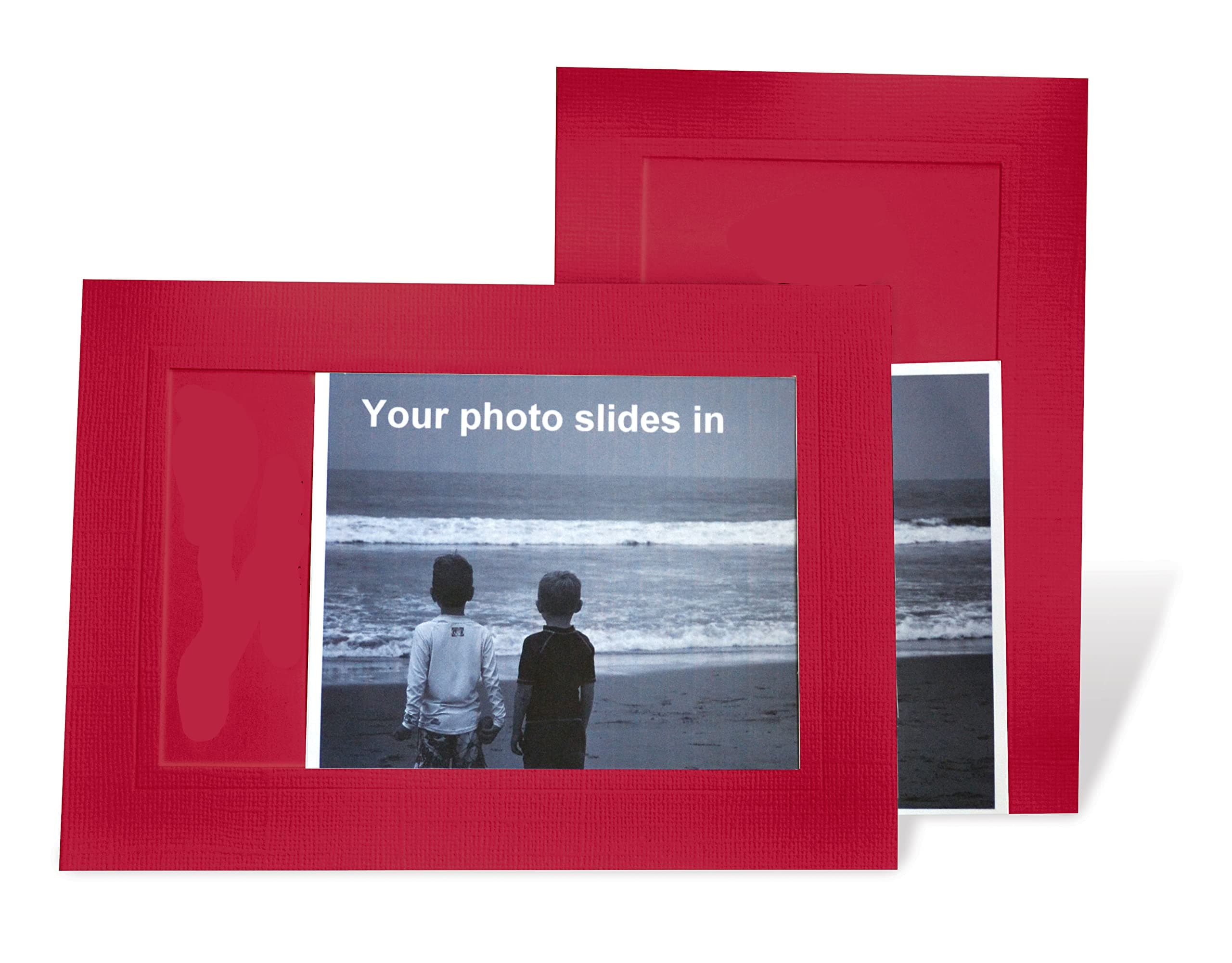 Photo Note Cards for 4" x 6" image 10 Pack with Envelopes ColorClassics (Red)