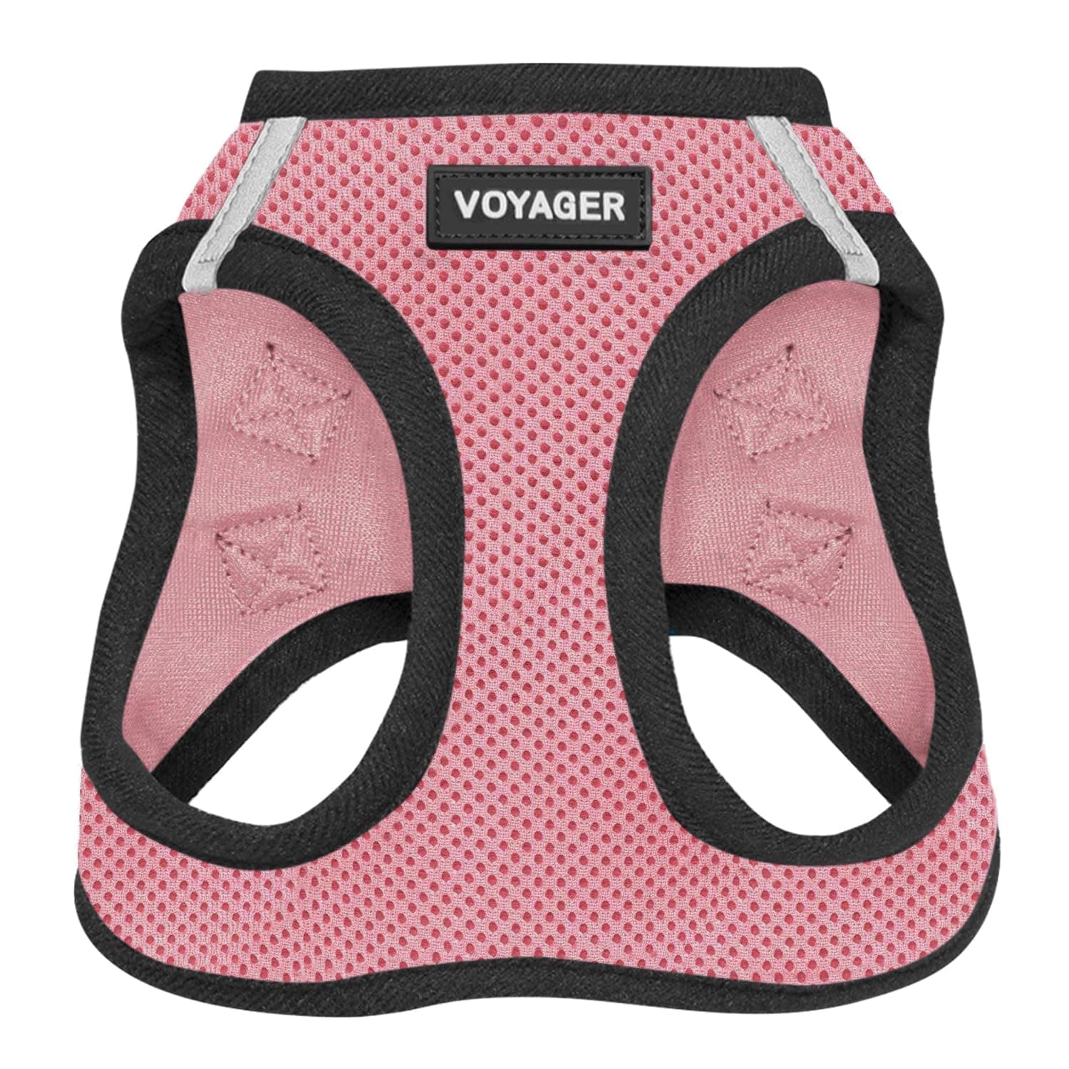 Voyager Step-In Air Dog Harness – All-Weather Mesh Step-In Vest Harness for Small and Medium Dogs – Pink Base, M
