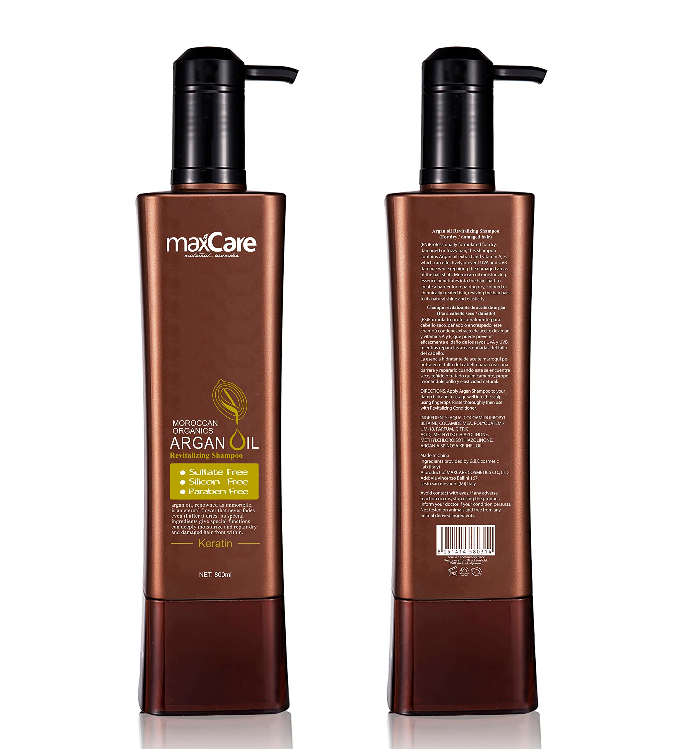 Moroccan Organics Argan Oil Revitalizing Shampoo - 800ml