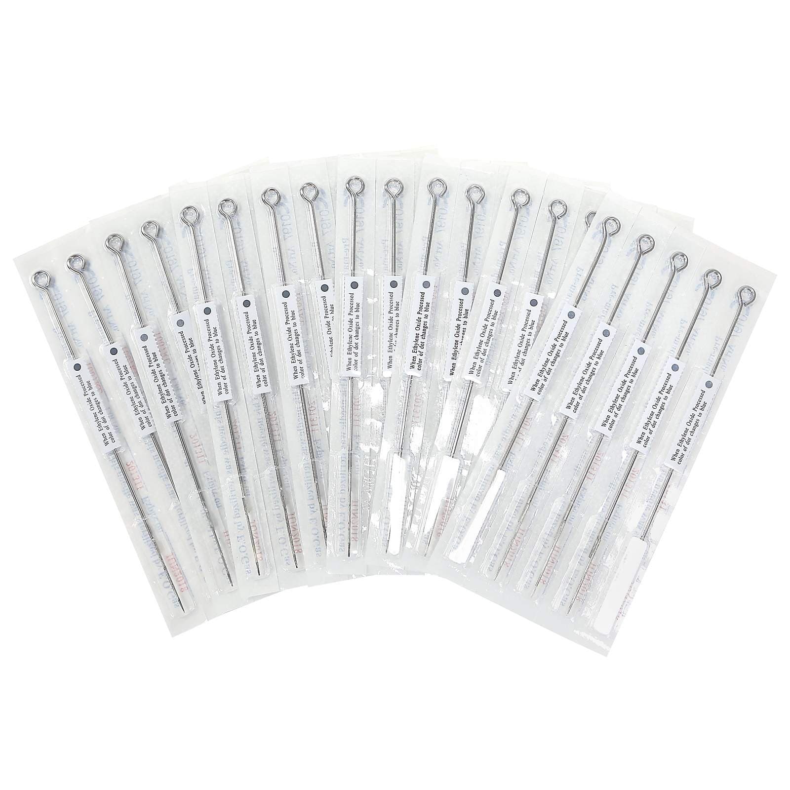 Tattoo Needles Kit 50 Mixed Assorted Sterile Tattoo Needles 6 Sizes - Round Liner 1 3 5 7 9 11 RL