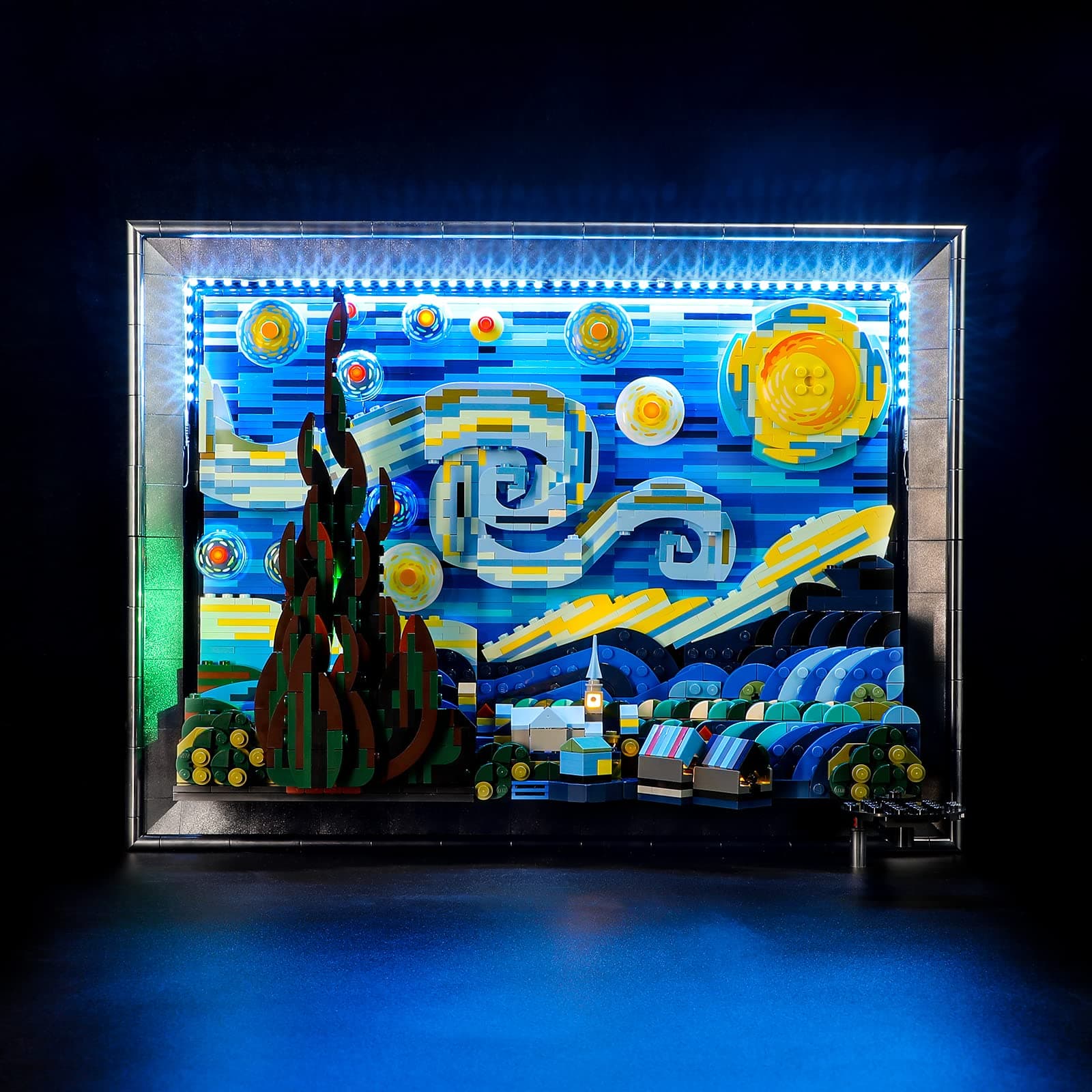 Led Lighting Kit for LEGO-21333 Vincent van Gogh - The Starry Night - Compatible with Lego Ideas Building Blocks Model- Not Include the Lego Set(Remote-Control Version)