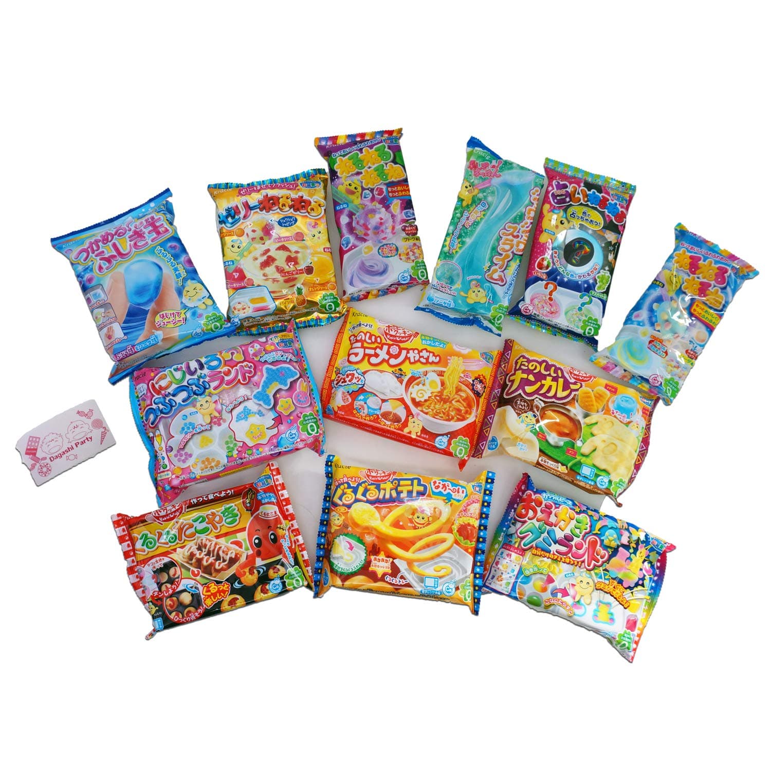 Assorted 5 bags Kracie Poppin' Cookin' DIY Gummy Candy Making Kit SET Takoyaki, Nerune, Ramen, Tsubupyon