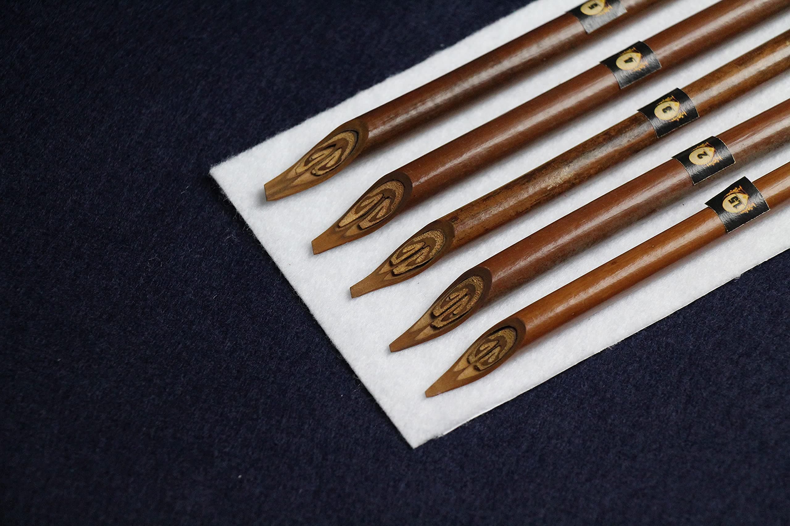 Handam reed qalam pen for Arabic calligraphy - set of 5 (1.5 to 5mm)