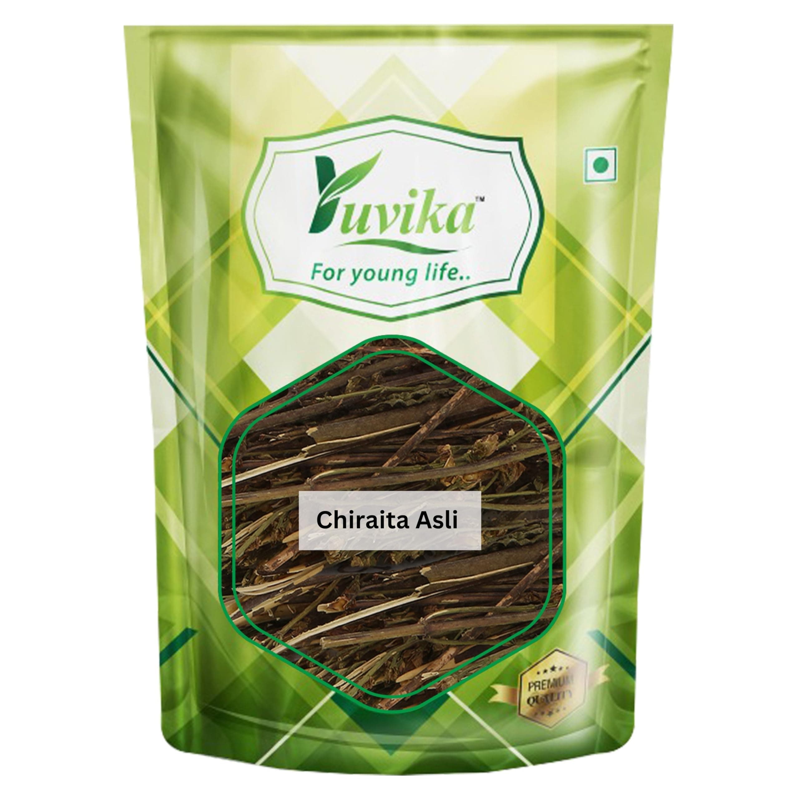 YUVIKA Chiraita Asli - Chiraita Nepali - Enicostemma Littorale - Swertia Chiraita - Bitter Stick - Indian Gentian 100 Grams