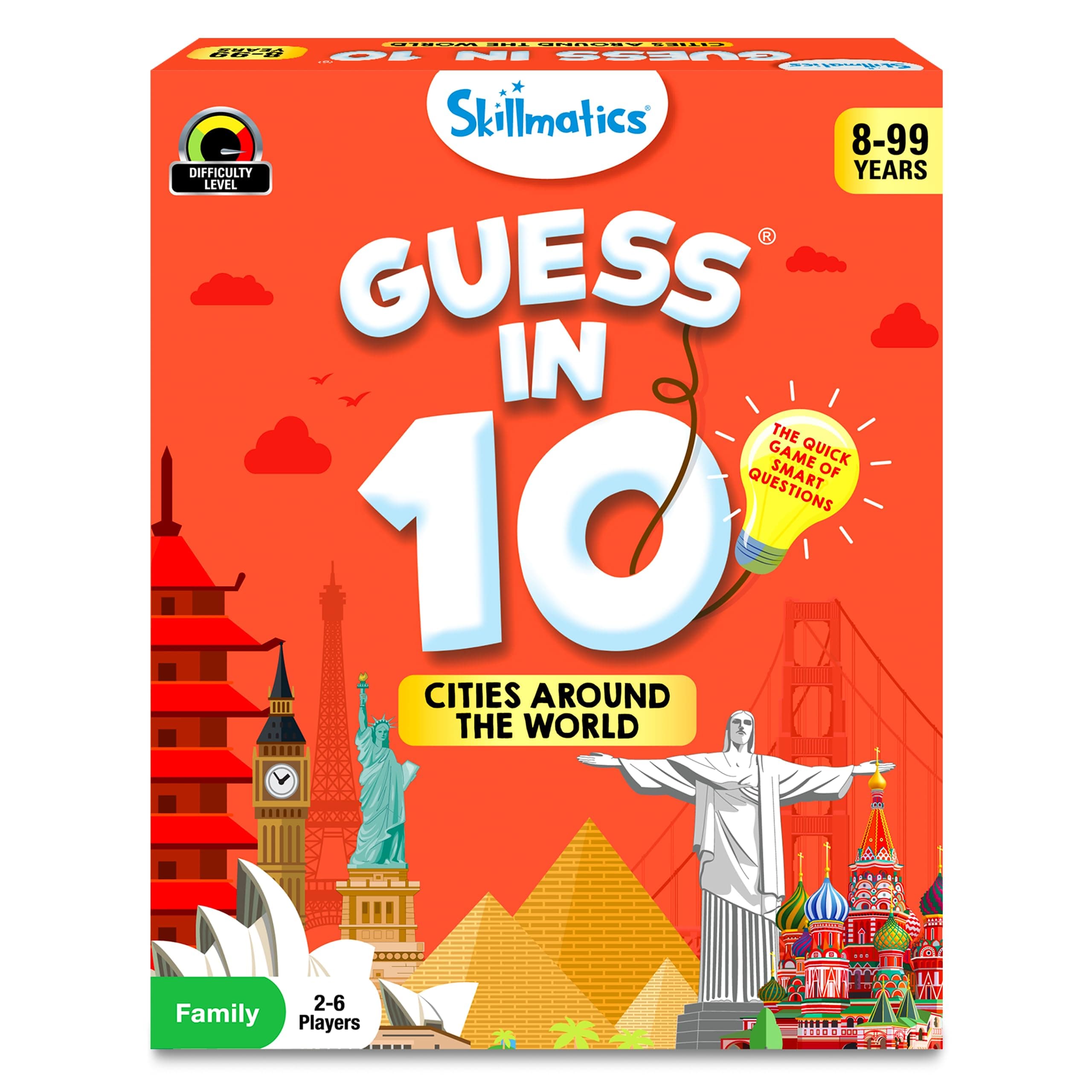 Skillmatics Guess in 10 Cities Around the World, Educational Travel Toys for Boys, Girls, and Kids Who Love Card Games, Board Games, Geography and History, Gifts for Ages 8, 9, 10 and Up