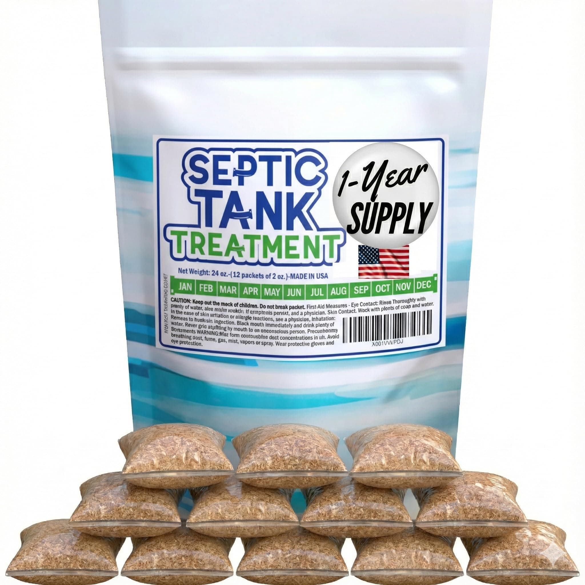 Odour-free Septic One Flush Tank Treatment Powder