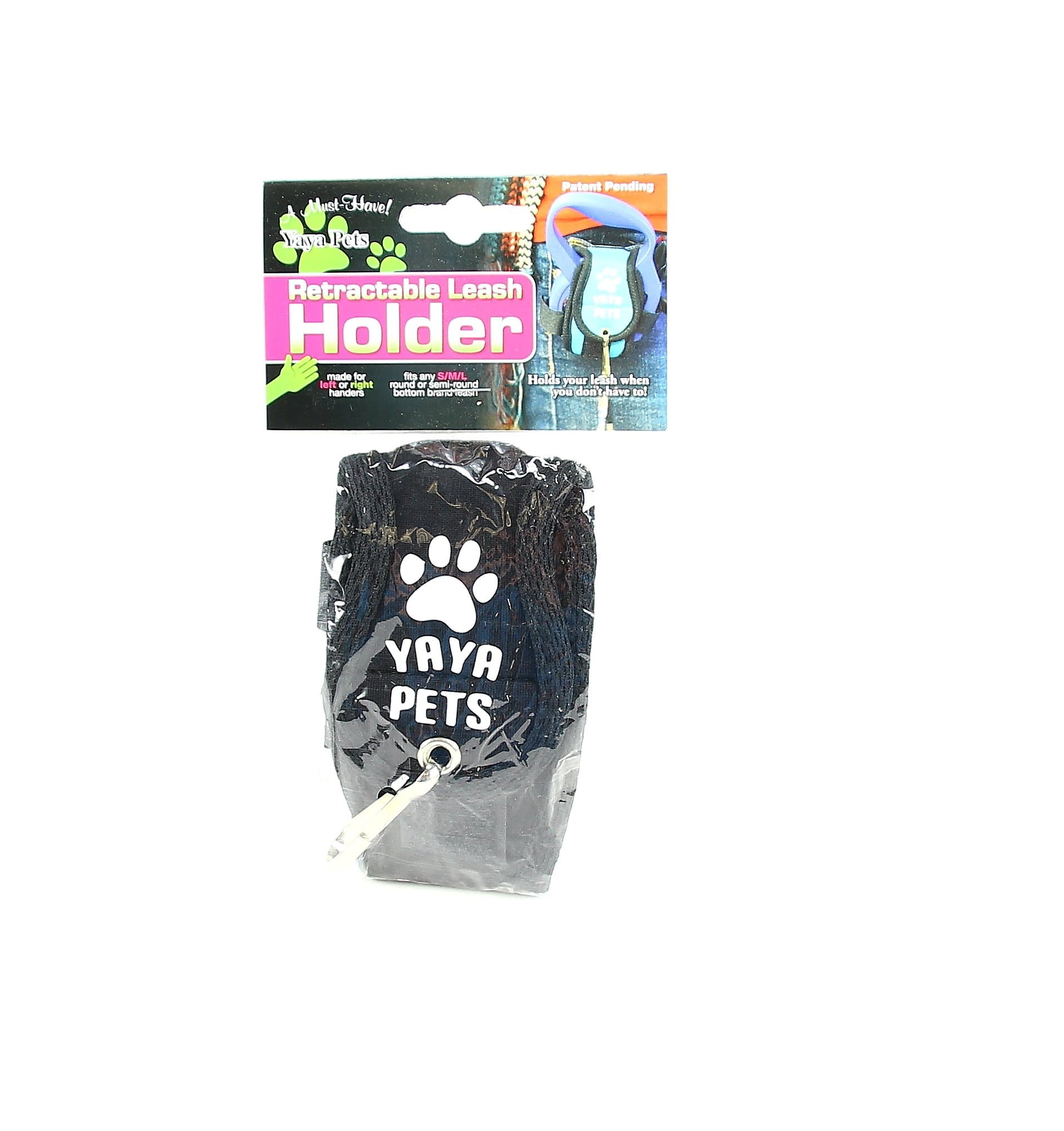 YaYa Pets Hands-Free Retractable Pet Leash Holder Belt Clip with Waste Bag Holder